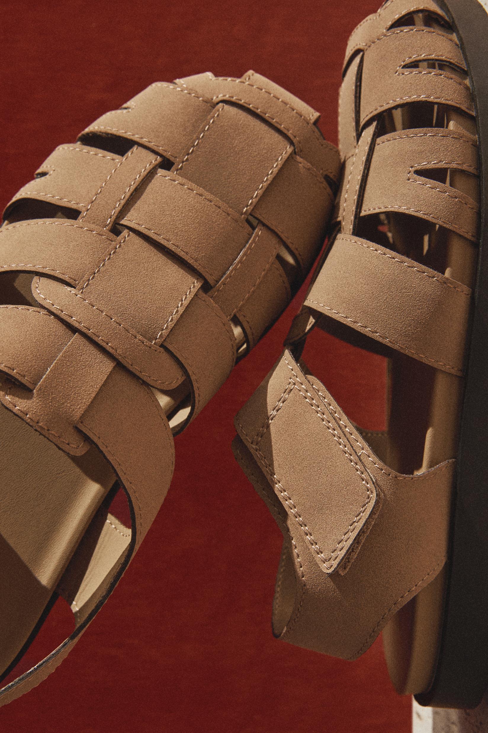 Men's cage sandals — BEIGE