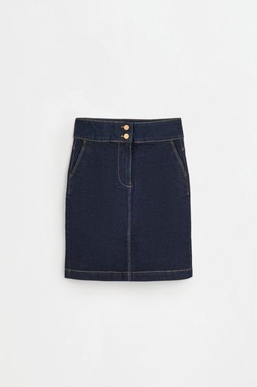Denim pencil skirt — NAVY 6