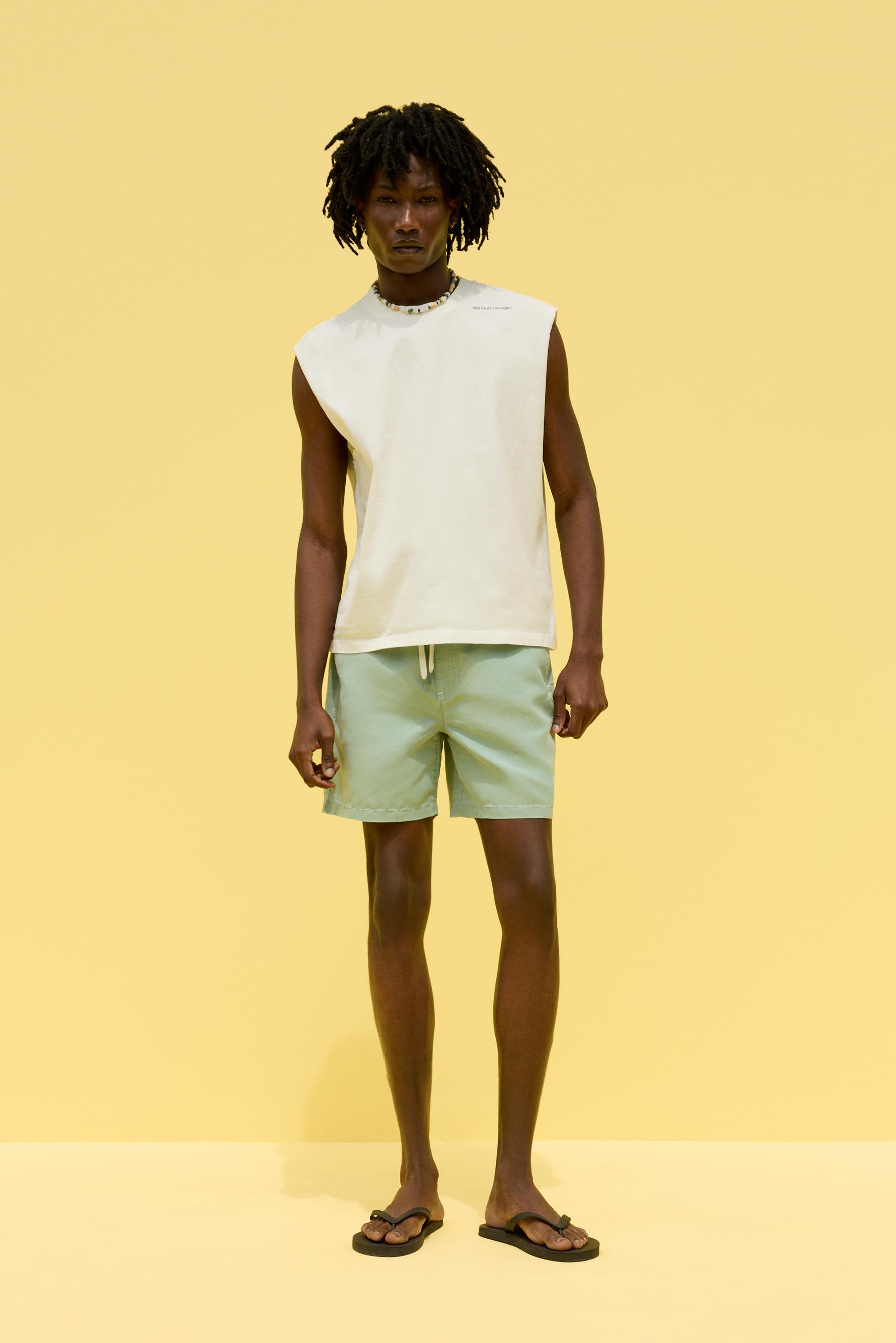Printed tank top — OFF WHITE