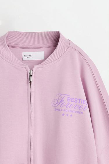 Interlock zip jacket — PALE MAUVE 3