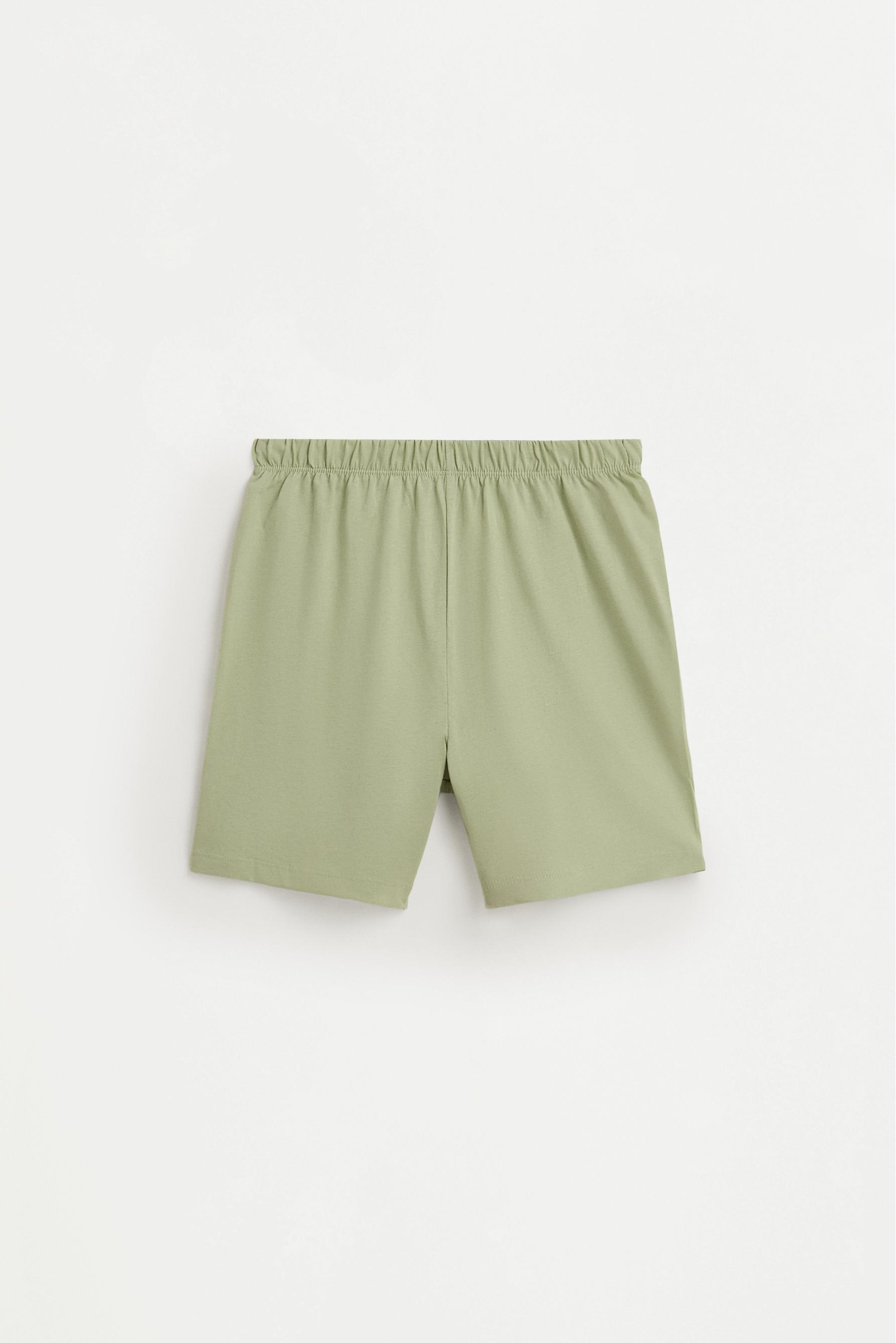 Short printed pyjamas — PASTEL YELLOW