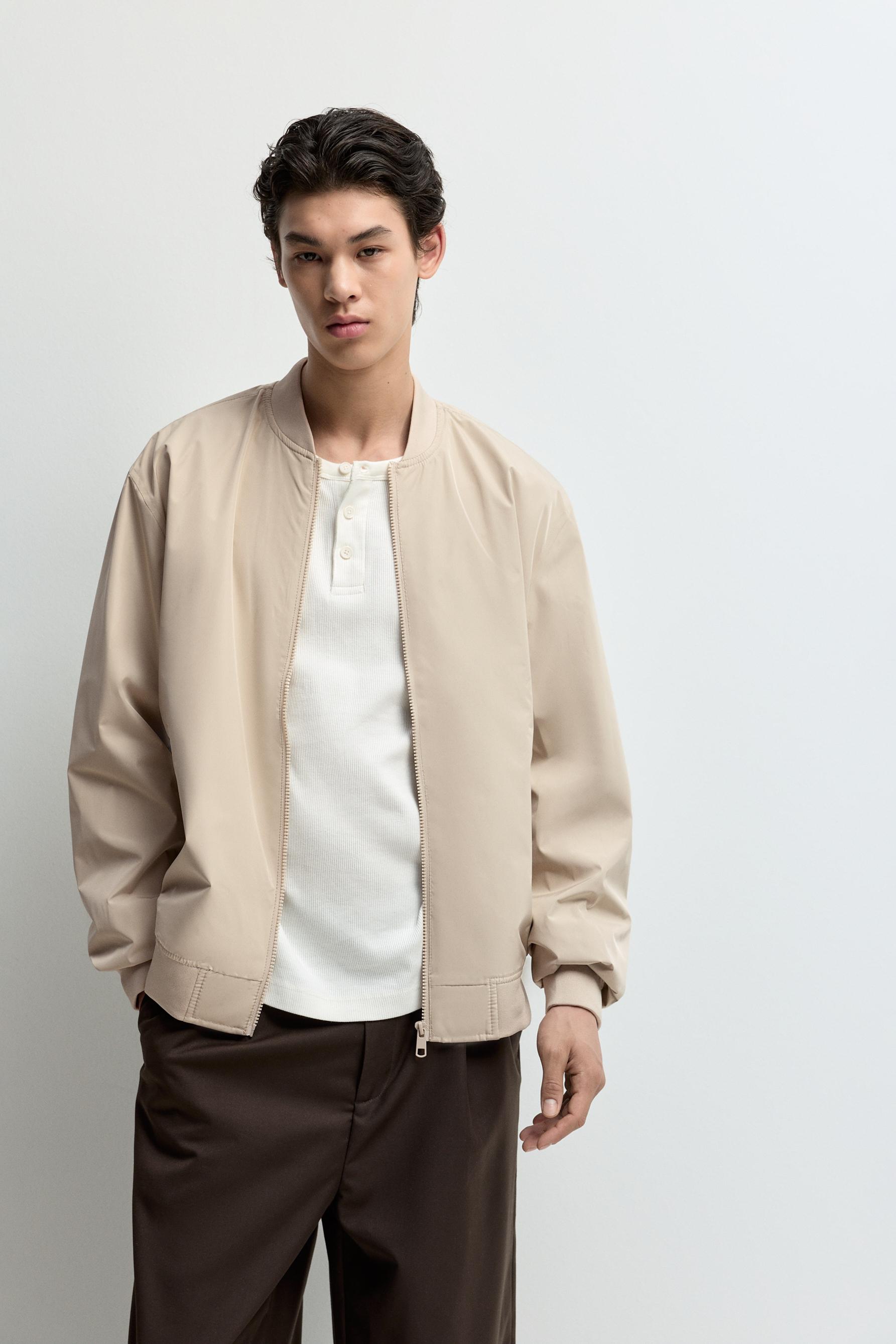 Bomber jacket — BEIGE