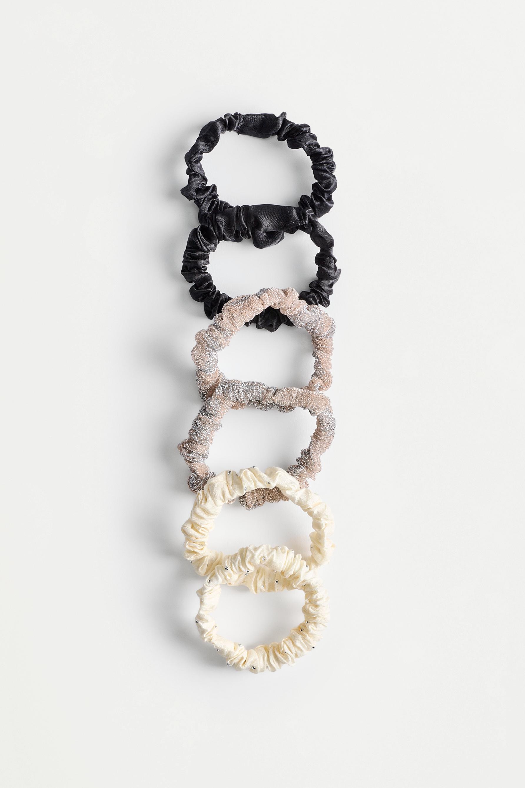 Thin scrunchies (Pack of 6) — VARIOUS