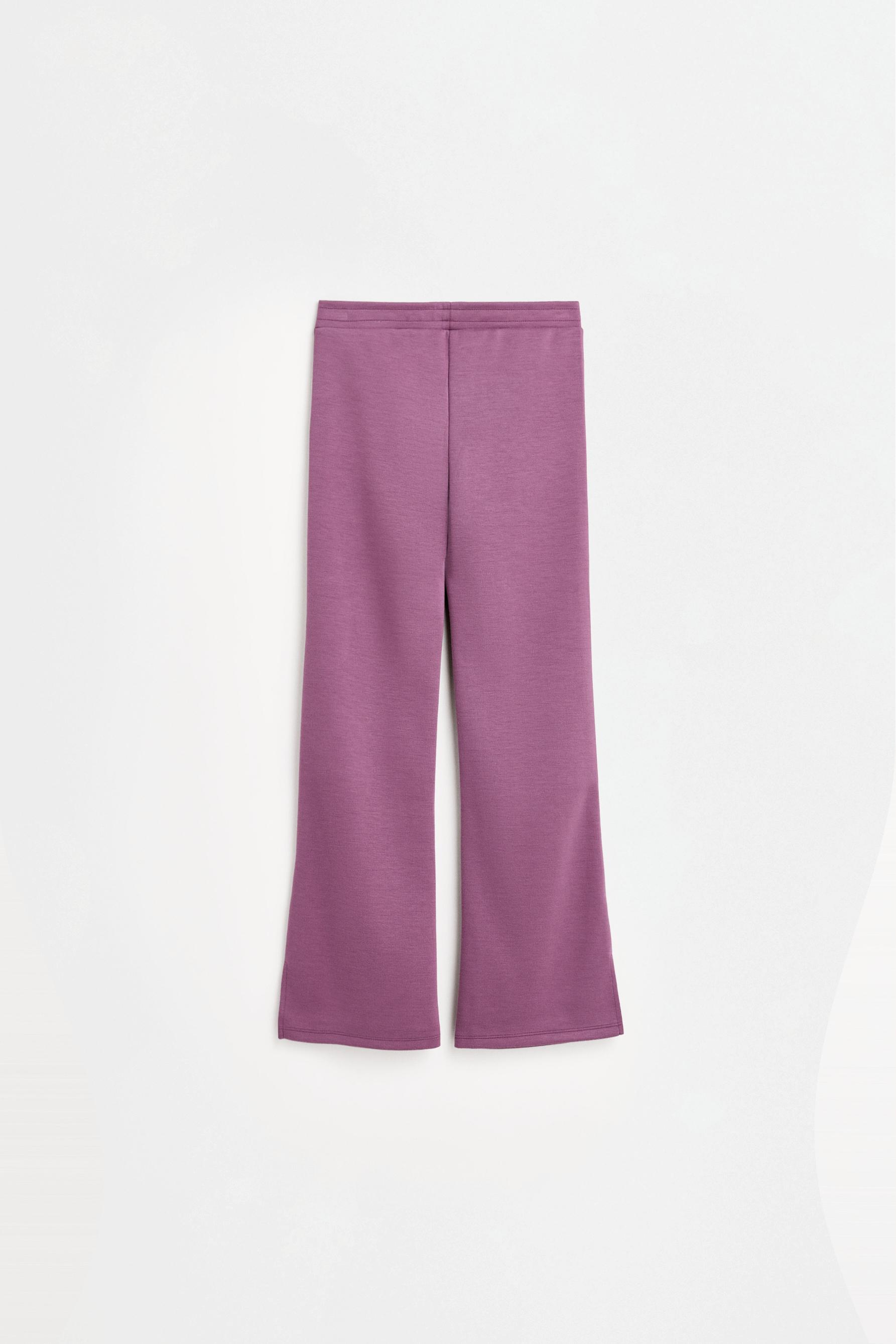 Bell bottom trousers with splits — REDDISH