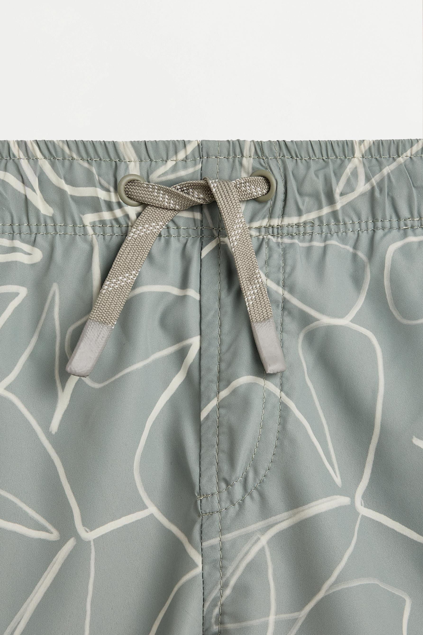 Printed swim shorts — GREEN