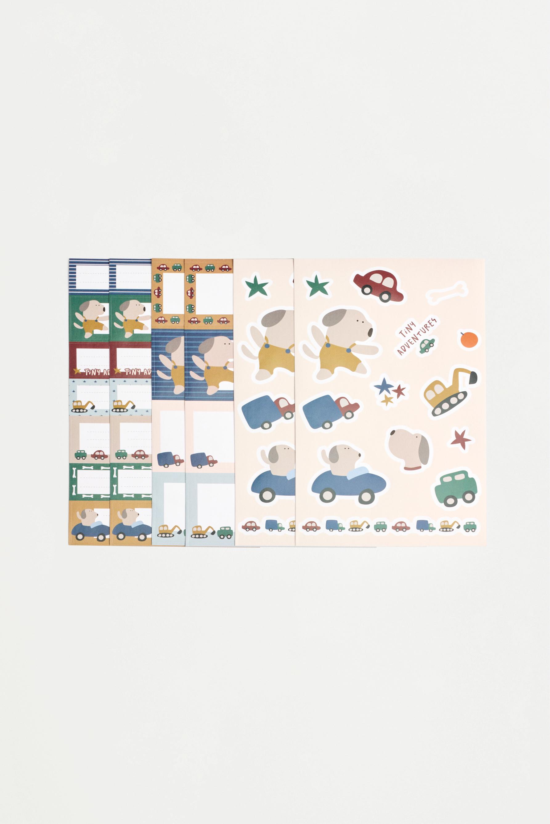 Dog name tag sticker set — VARIOUS