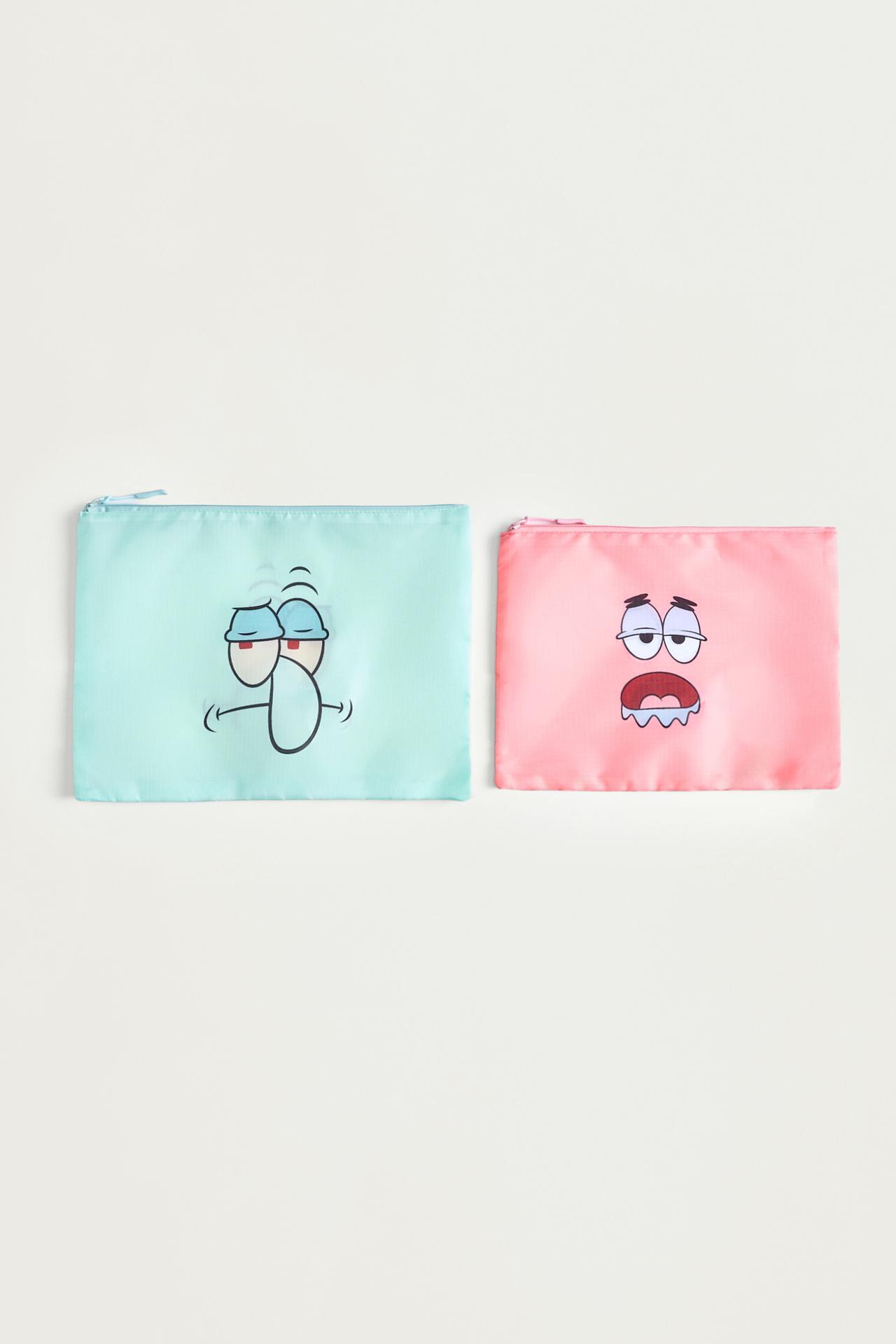 SpongeBob Nickelodeon™ travel organisers (Set of 3) — YELLOW TONES