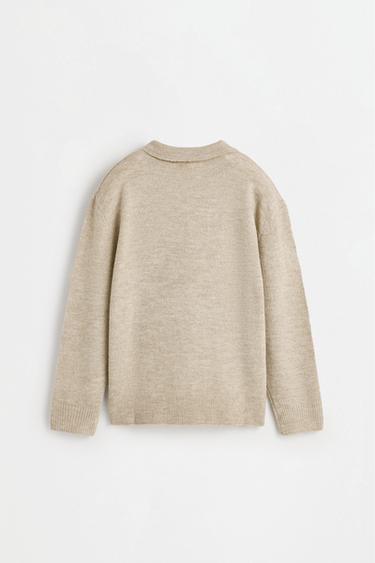 Polo collar sweater — SAND 2
