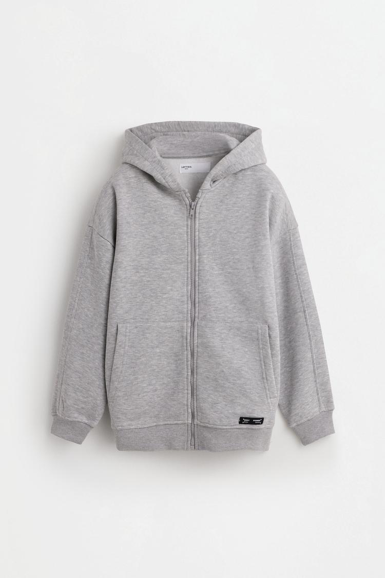 Zip-up hoodie — GREY MARL