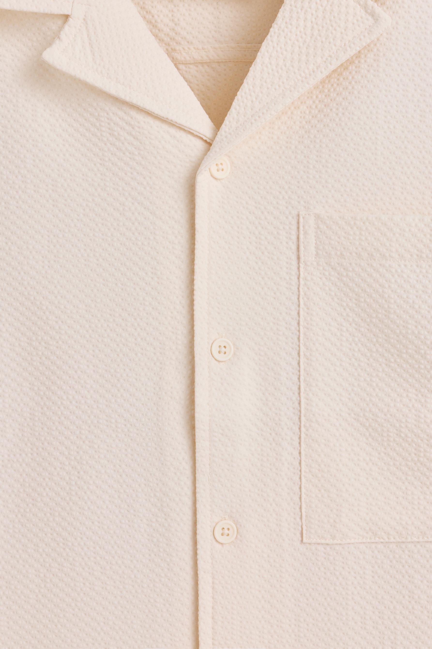 Seersucker shirt — OFF WHITE