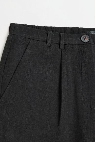 Rustic Bermuda shorts — BLACK 7