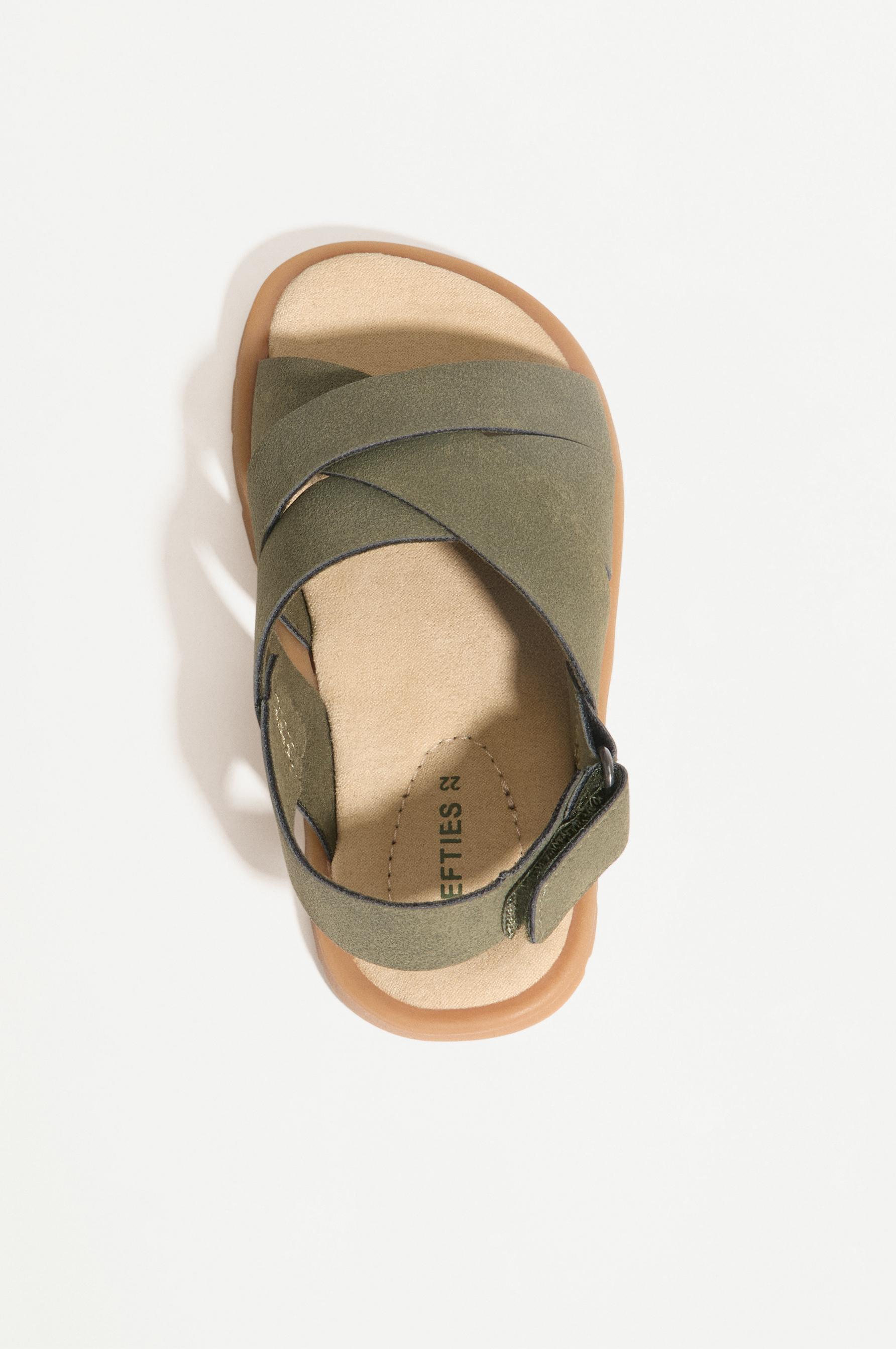 BAREFOOT STRAP SANDALS — KHAKI