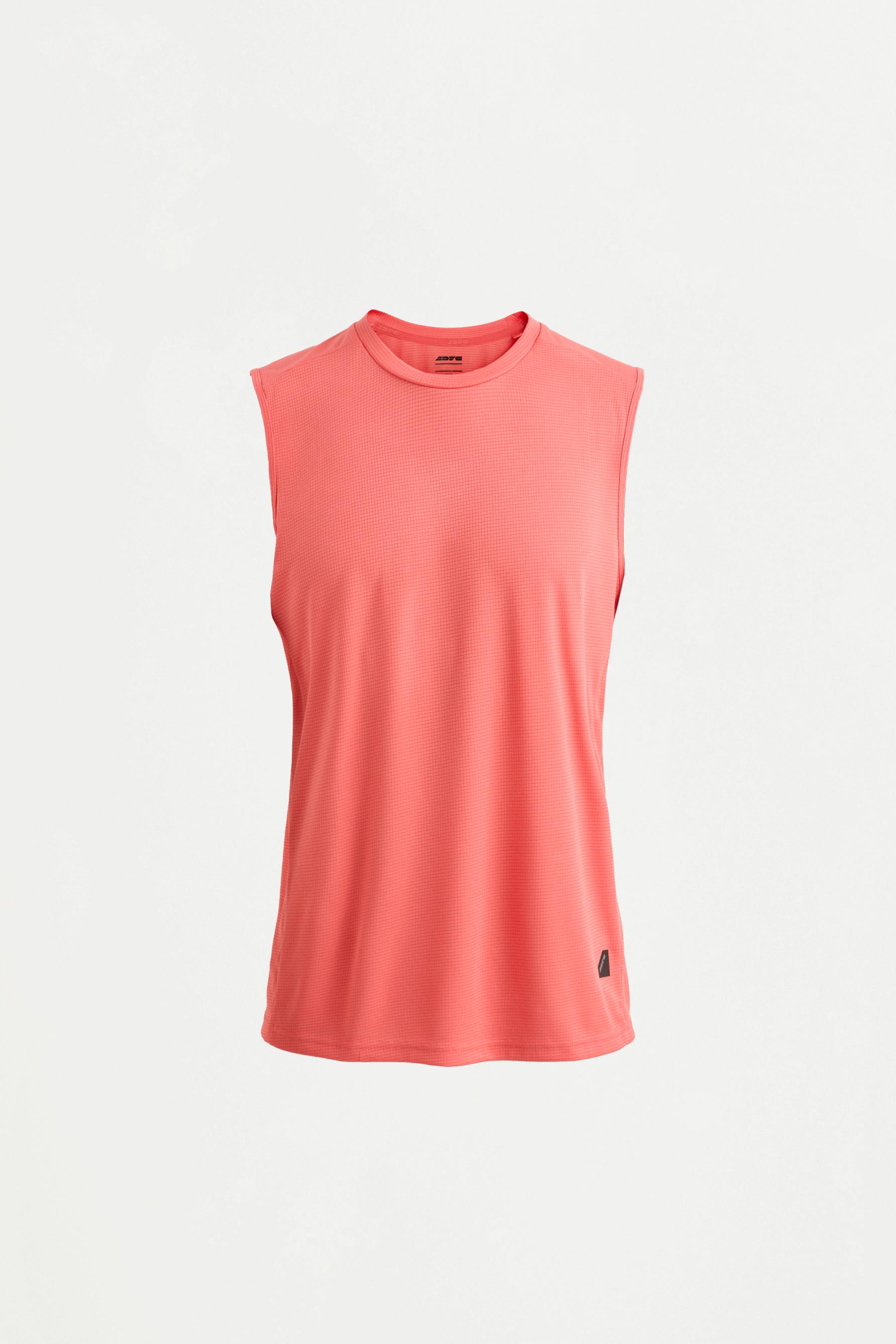 Sleeveless sports T-shirt — BUBBLEGUM PINK