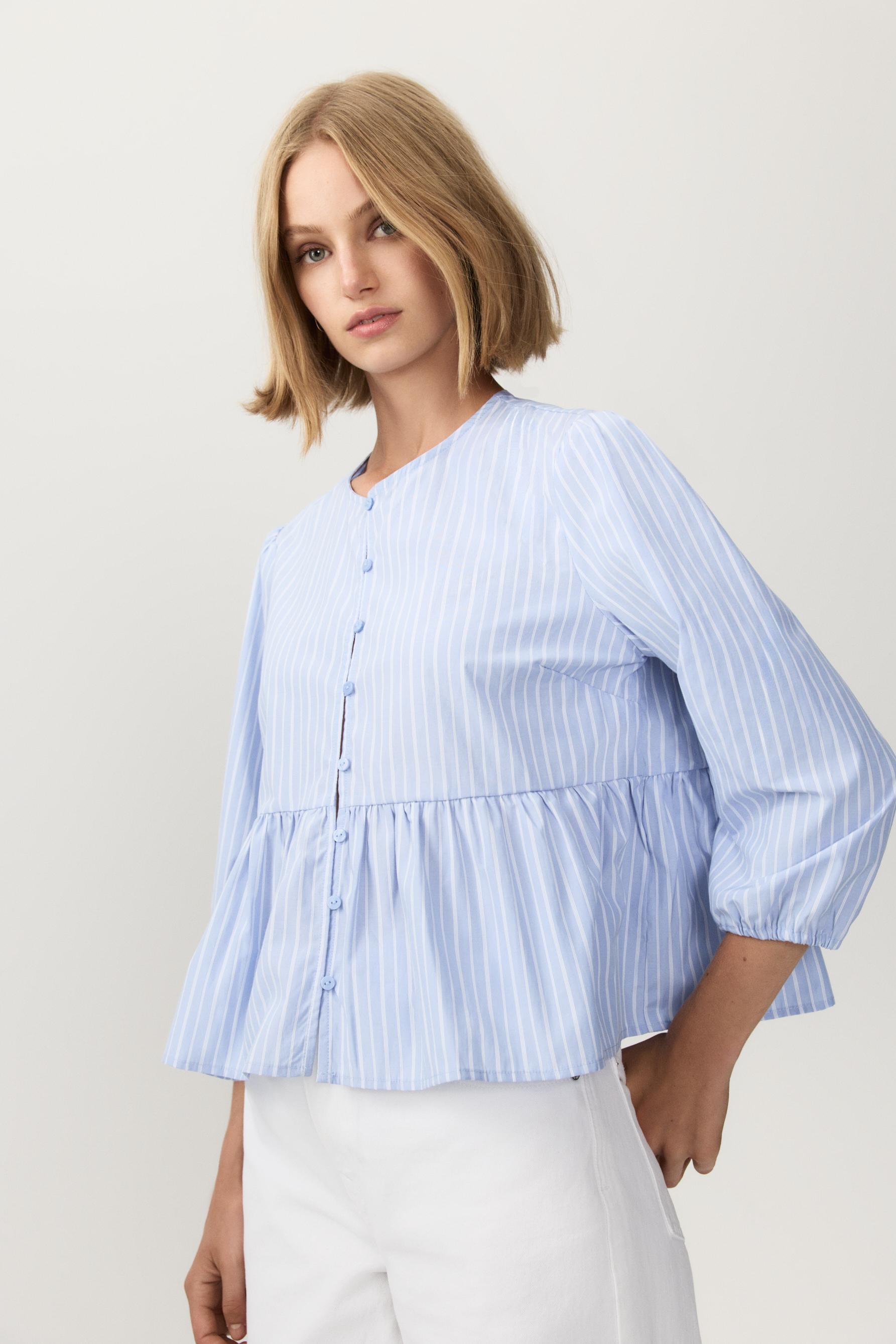 Camisa popelín volante