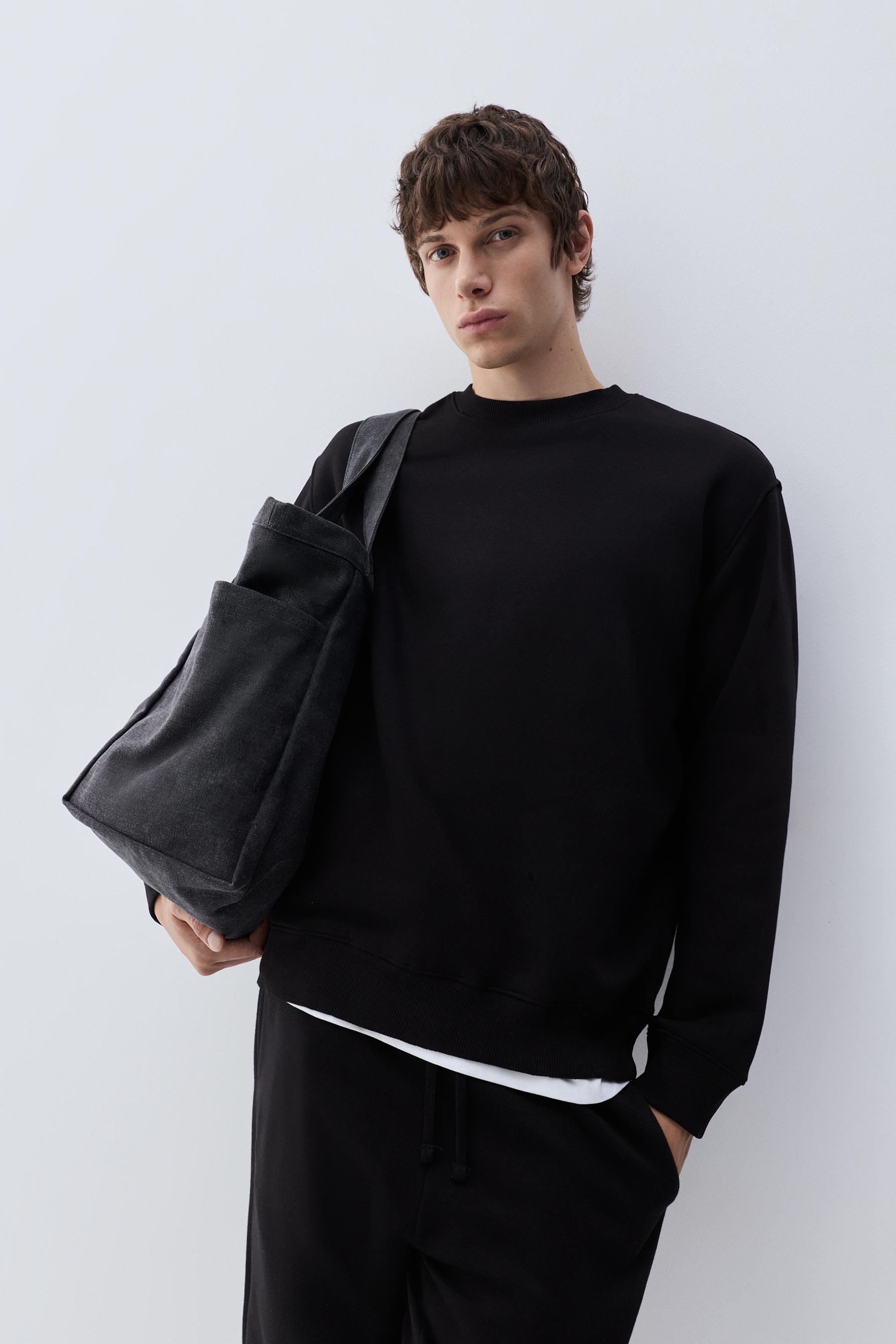 Pack of 3 basic sweatshirts — BLACK