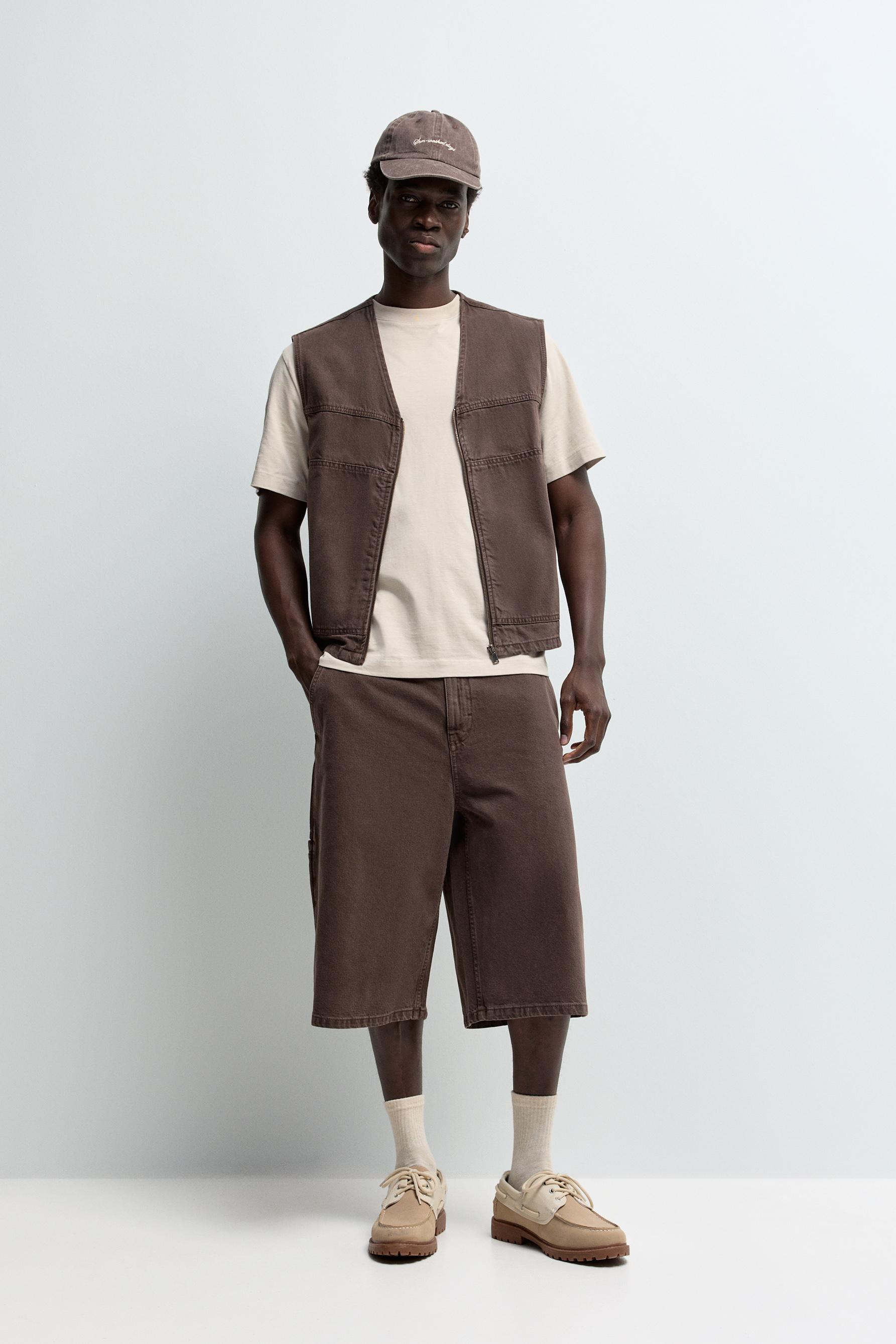 Faded-effect denim vest - Bestsellers - CLOTHING - Man | LEFTIES Spain