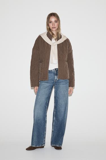 Quilted jacket — PALE BROWN 3