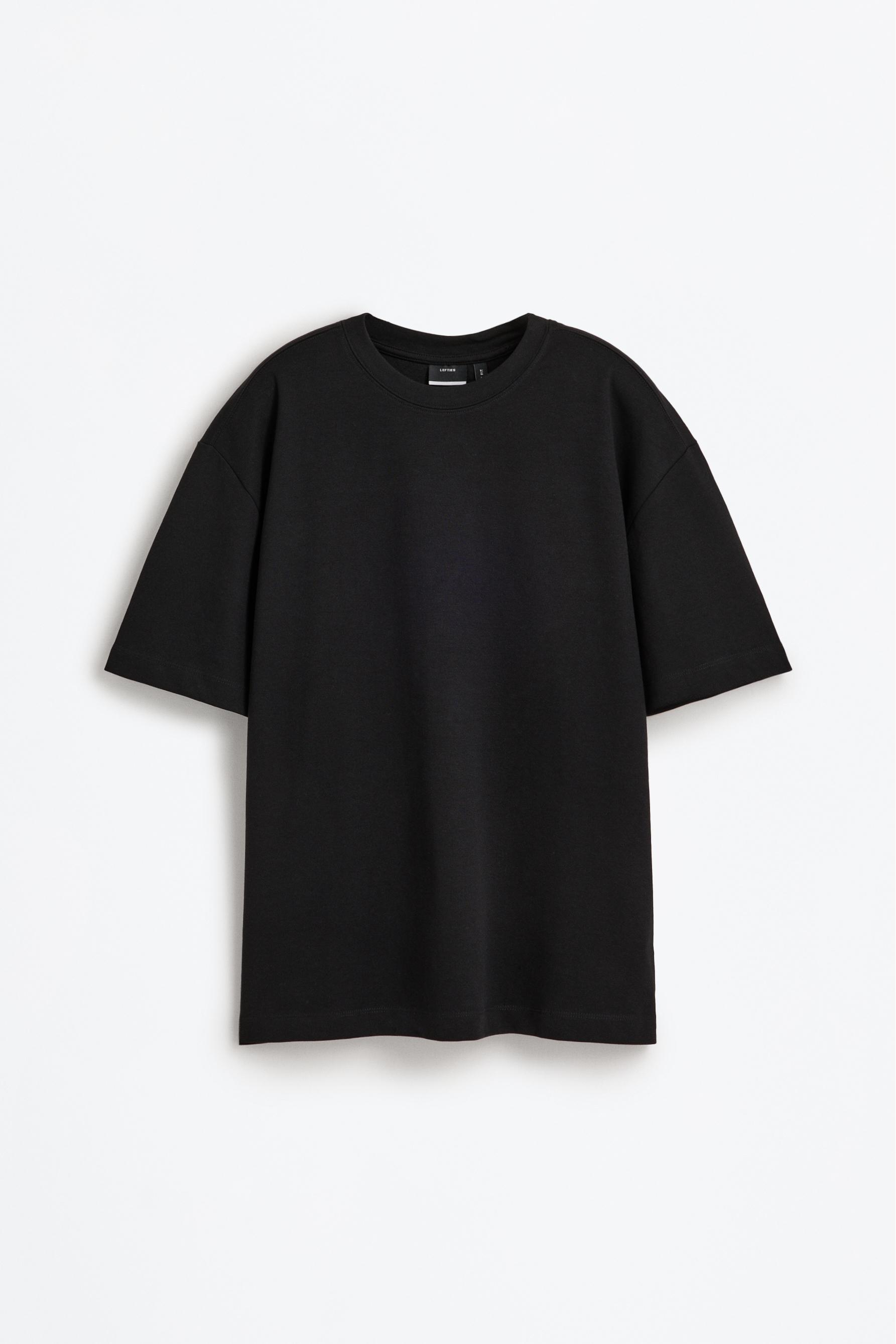 Soft Interlock T-shirt — BLACK