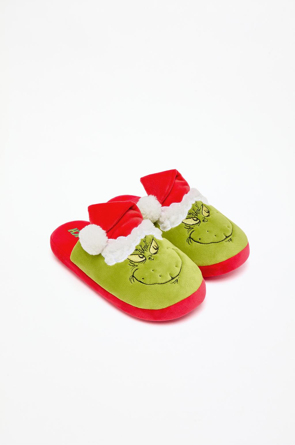 Woman | The Grinch TM & © 2024 DSE Christmas house slippers