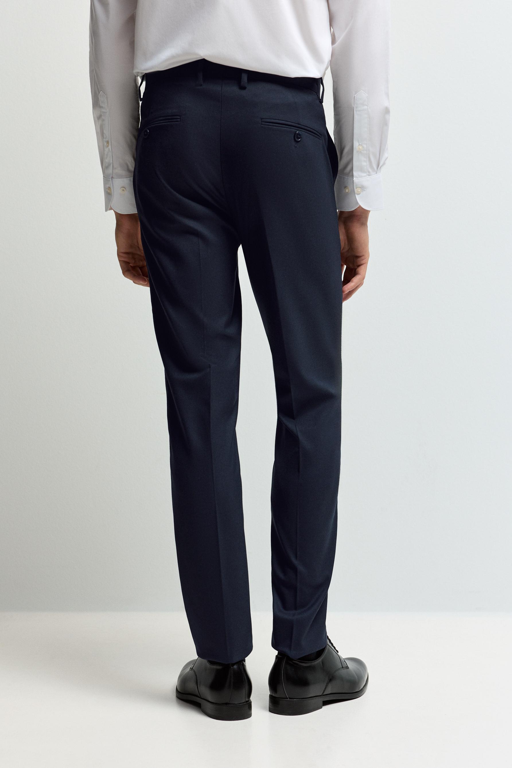 Slim fit suit trousers — NAVY