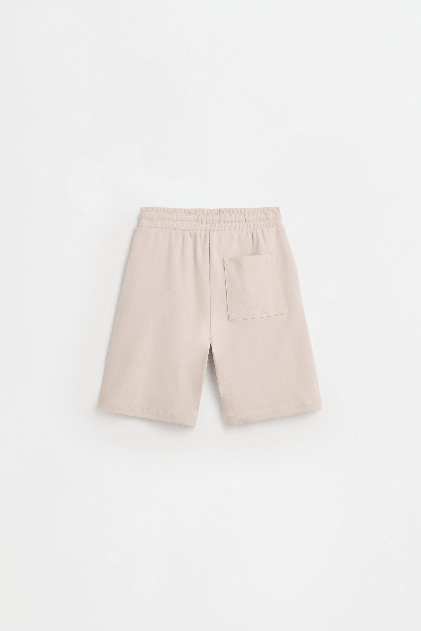 Interlock jogger Bermuda shorts — ECRU
