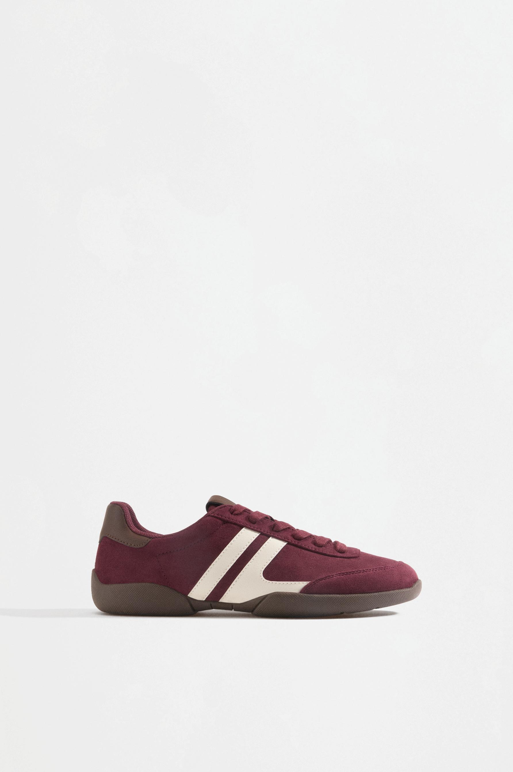 Retro sneakers — BURGUNDY