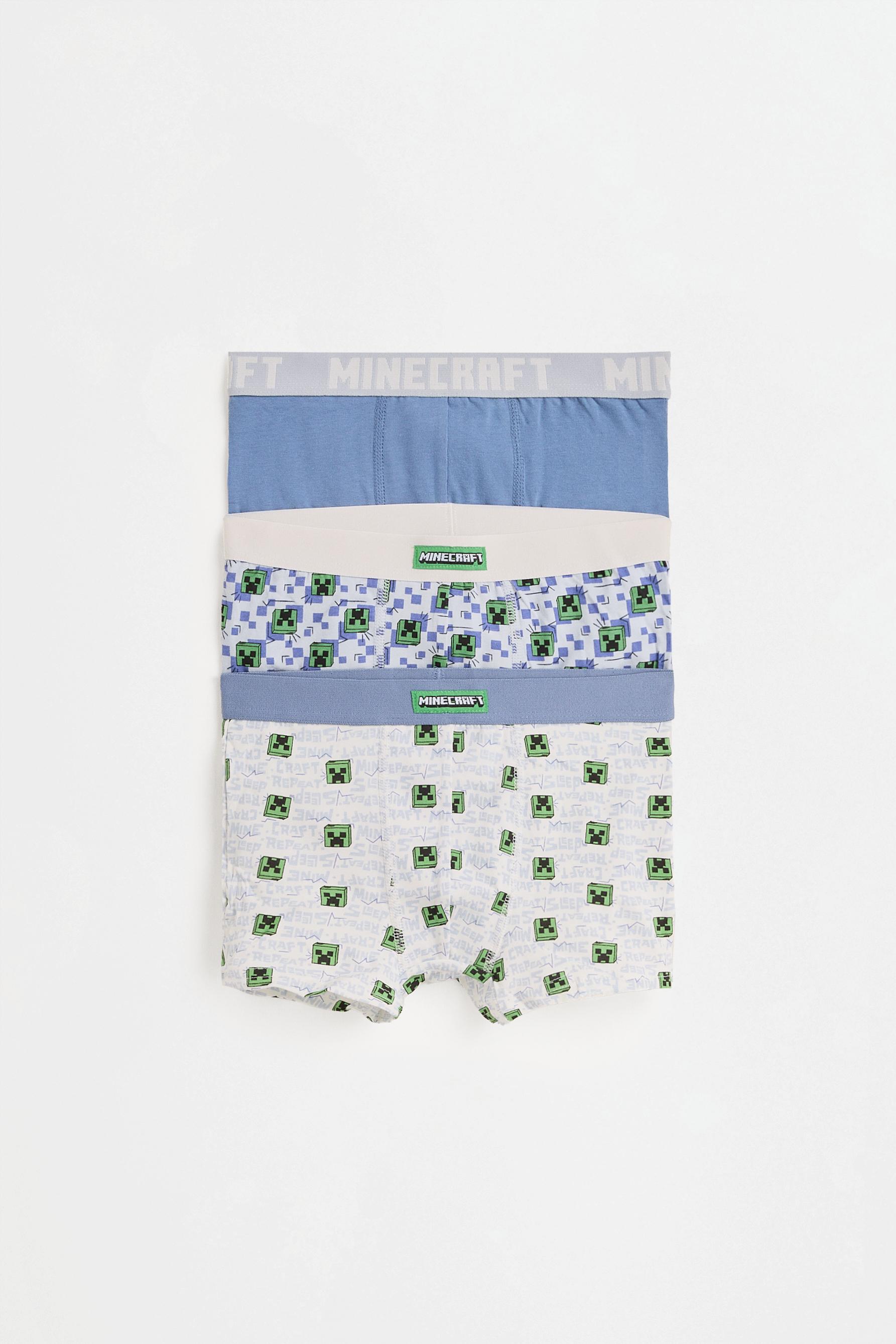 Calzoncillos Minecraft bóxer (Pack 3)