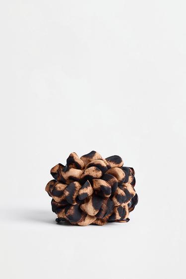 Animal print flower hair clip — LEOPARD PRINT 2