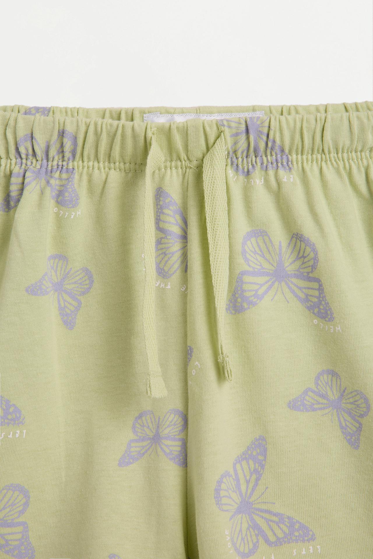 Printed short pyjamas — PALE KHAKI
