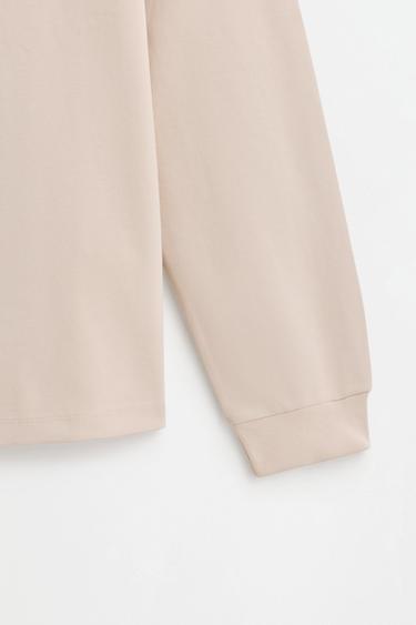 Long sleeve interlock polo shirt — VANILLA 8