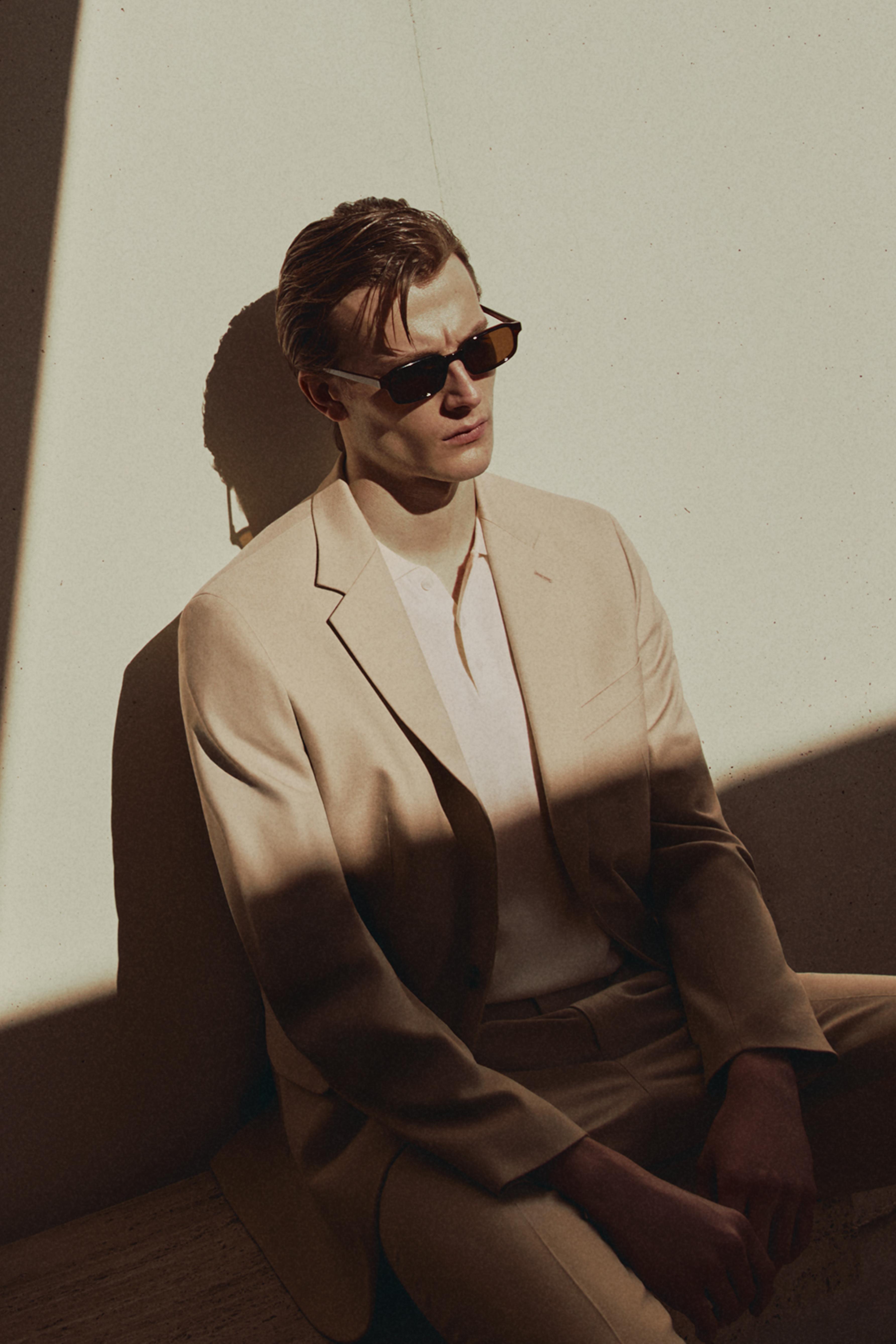 100% linen suit blazer — ECRU