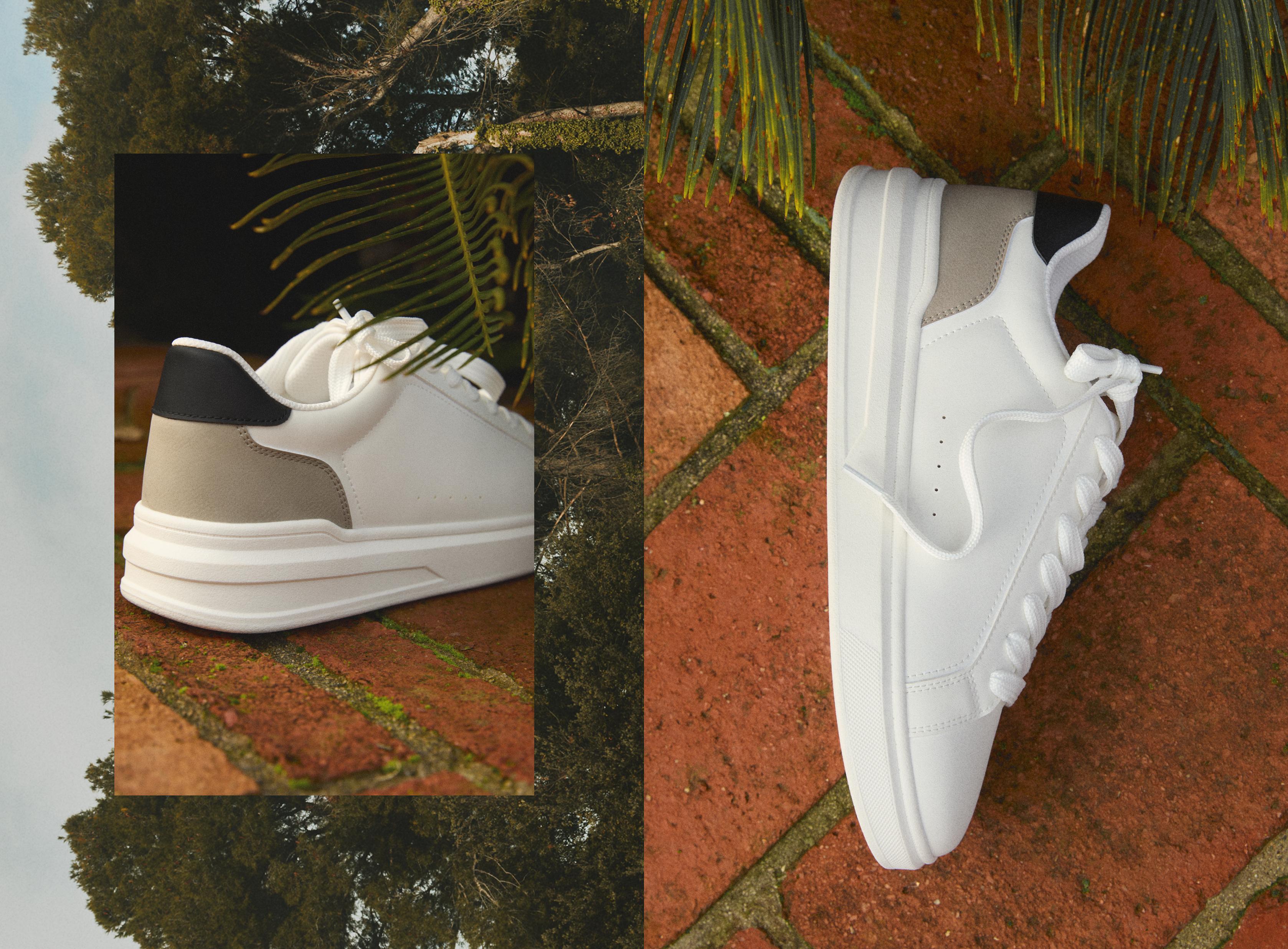 Contrast heel counter slippers — OTHERS