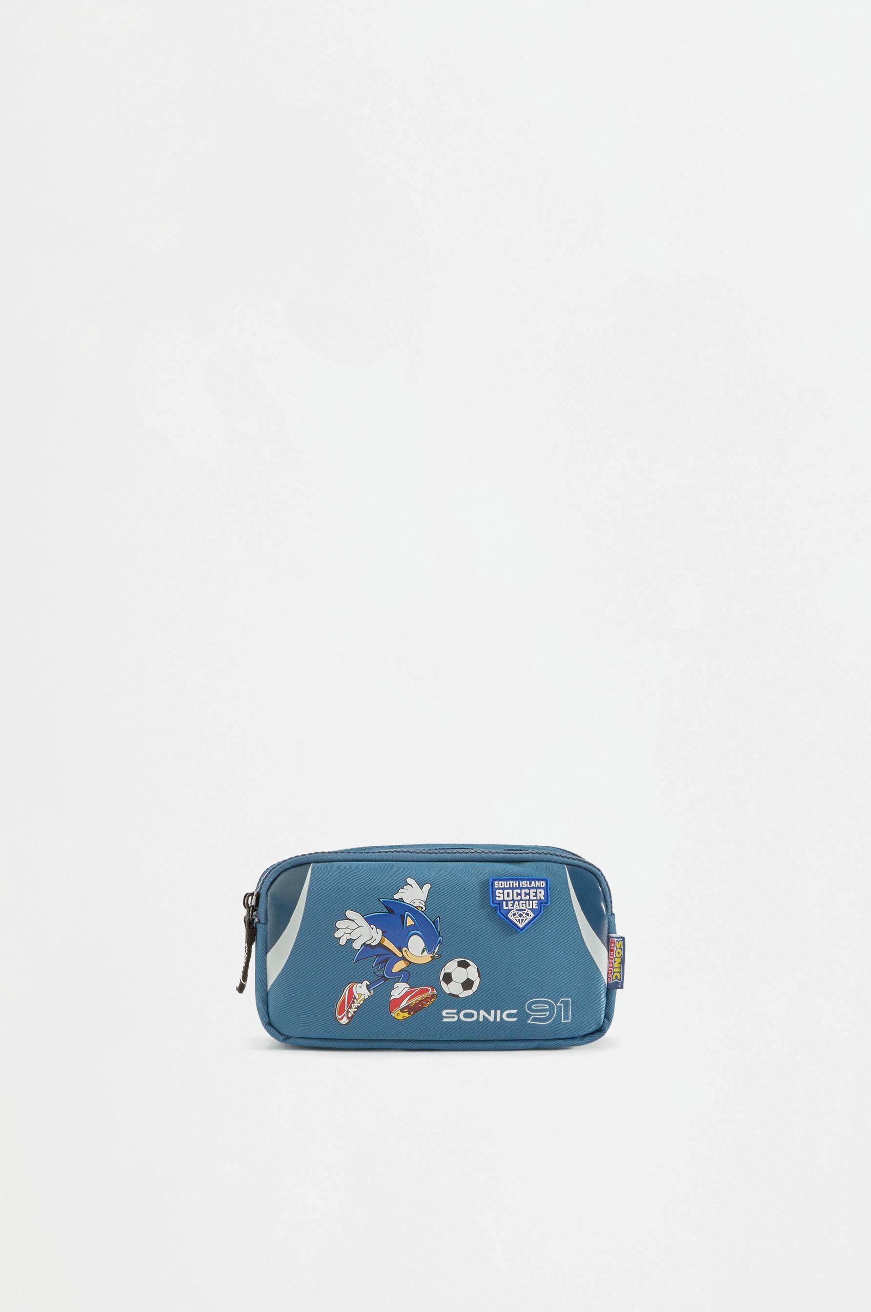 SONIC™ | SEGA double-zip pencil case — WASHED BLUE