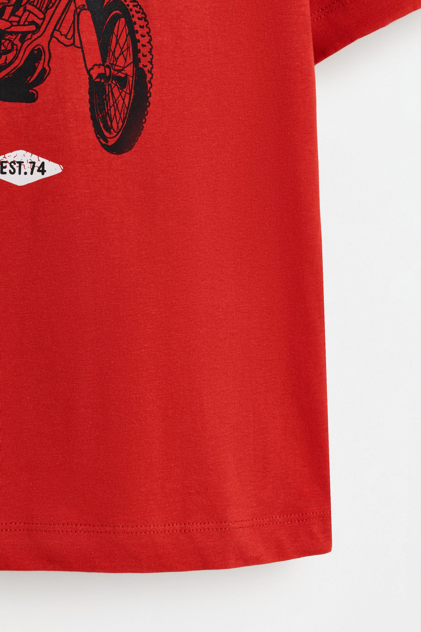 Printed T-shirt — ORANGE
