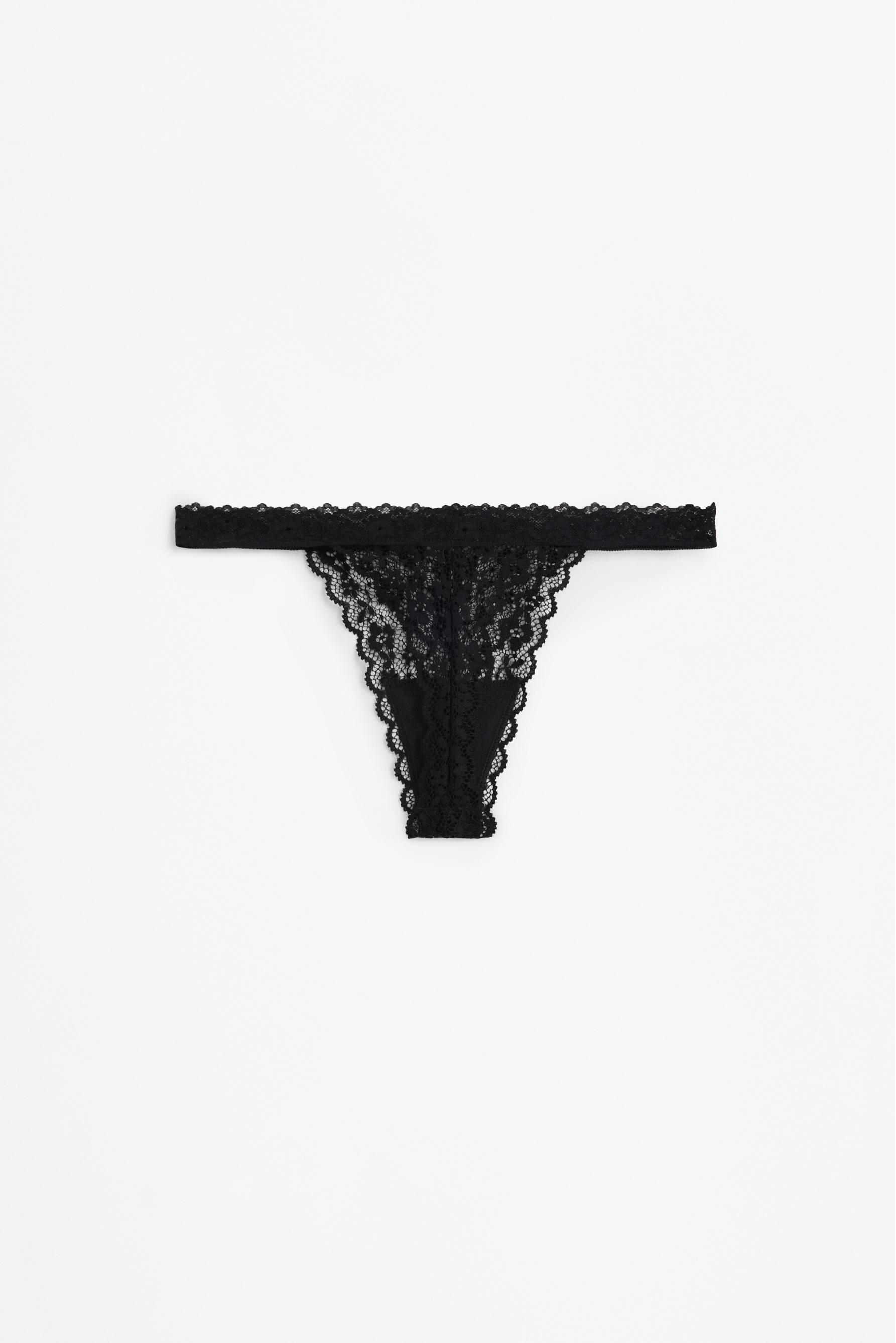 2-pack of lace thongs — BURGUNDY