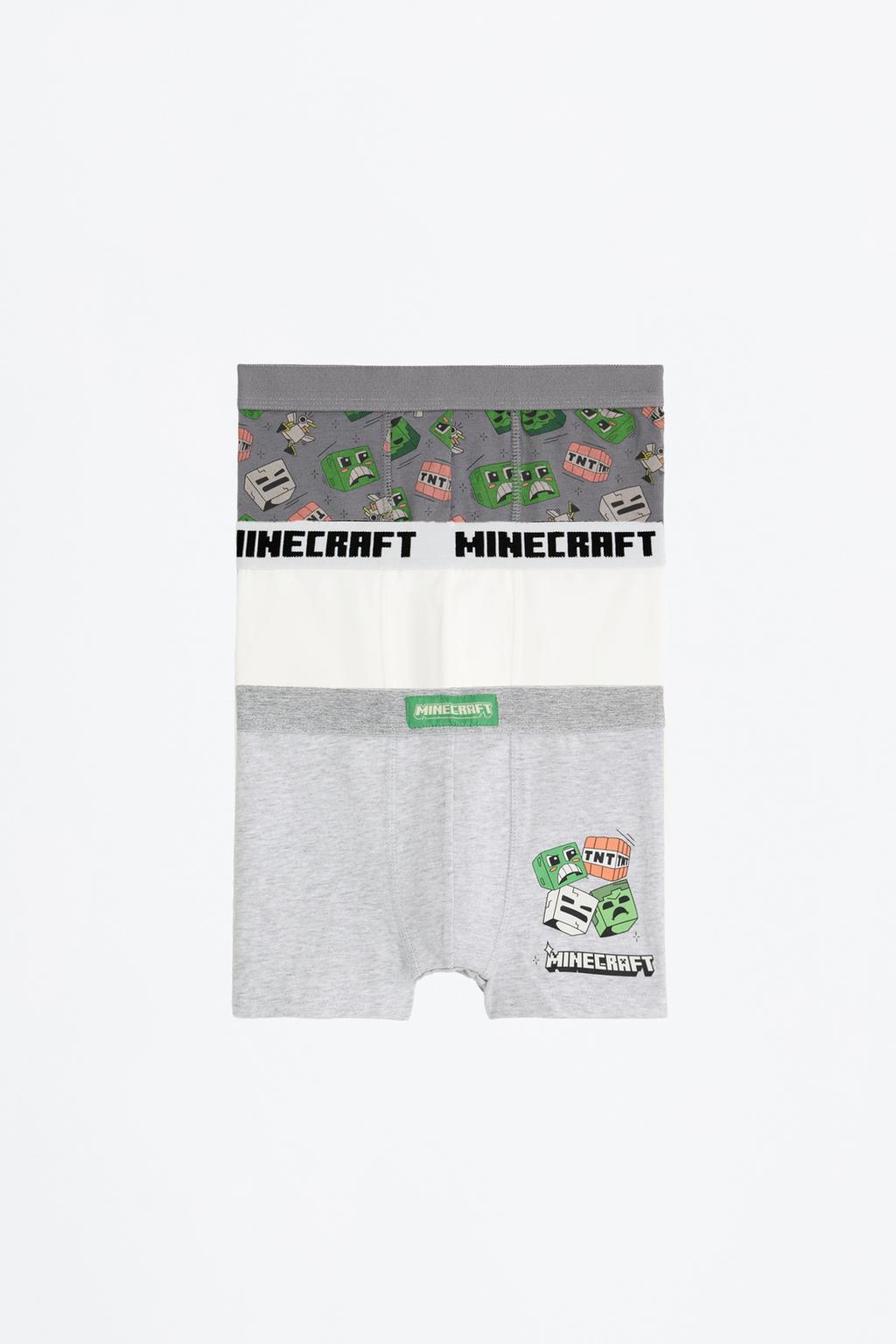 Pack 3 bóxers Minecraft