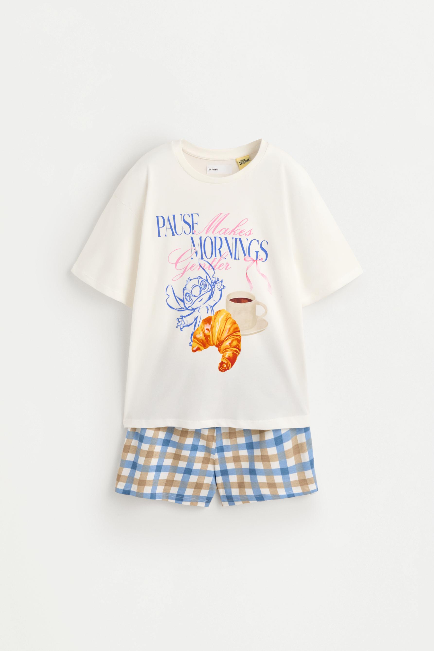Stitch ©Disney short pyjamas — OFF WHITE