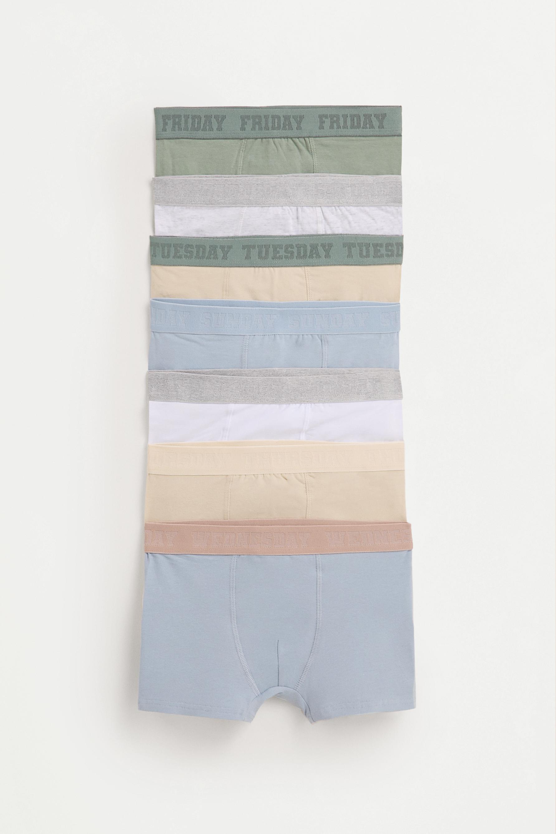 Days of the Week Boxer Briefs (7-Pack) — BEIGE