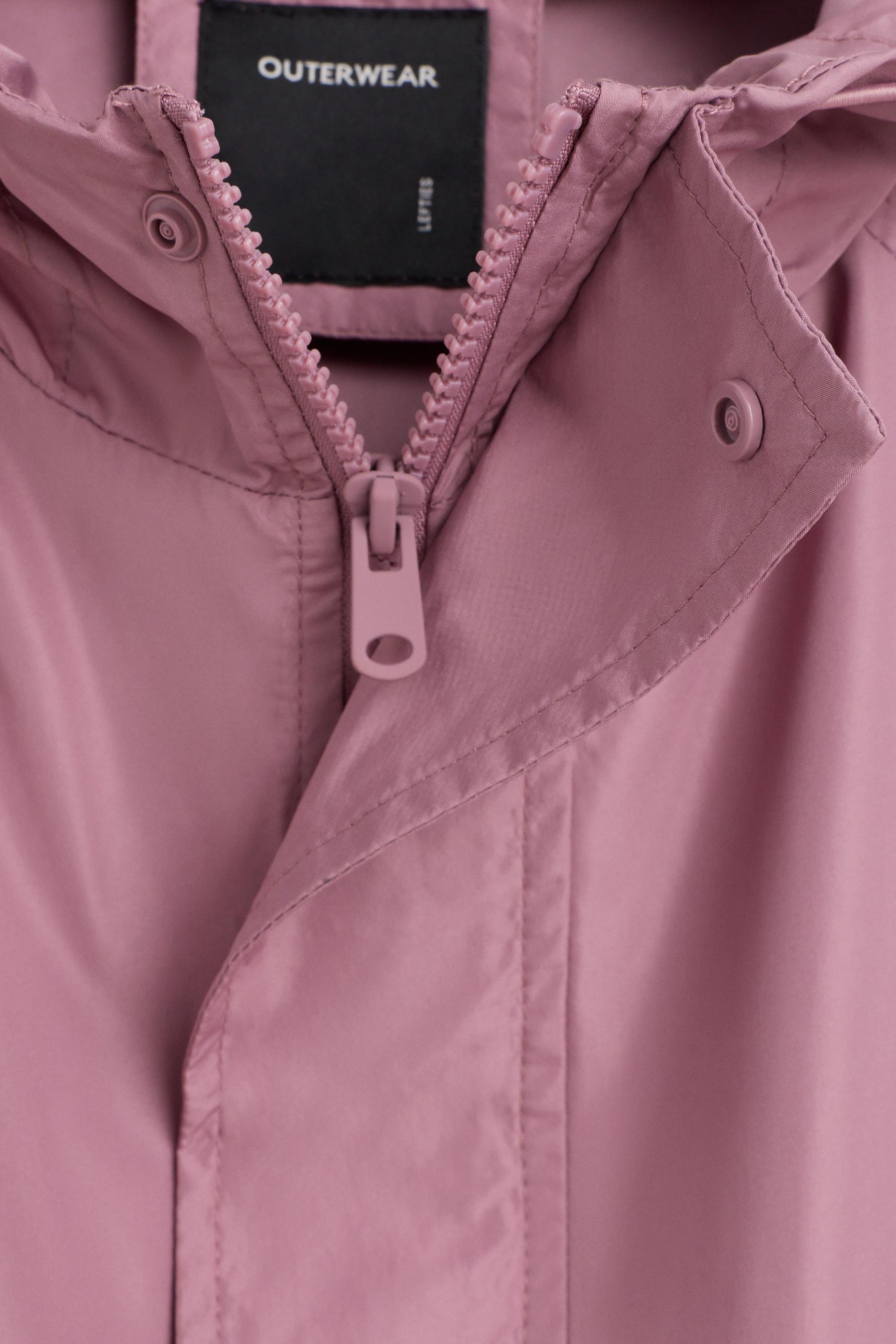 Gathered sports windbreaker — PINK