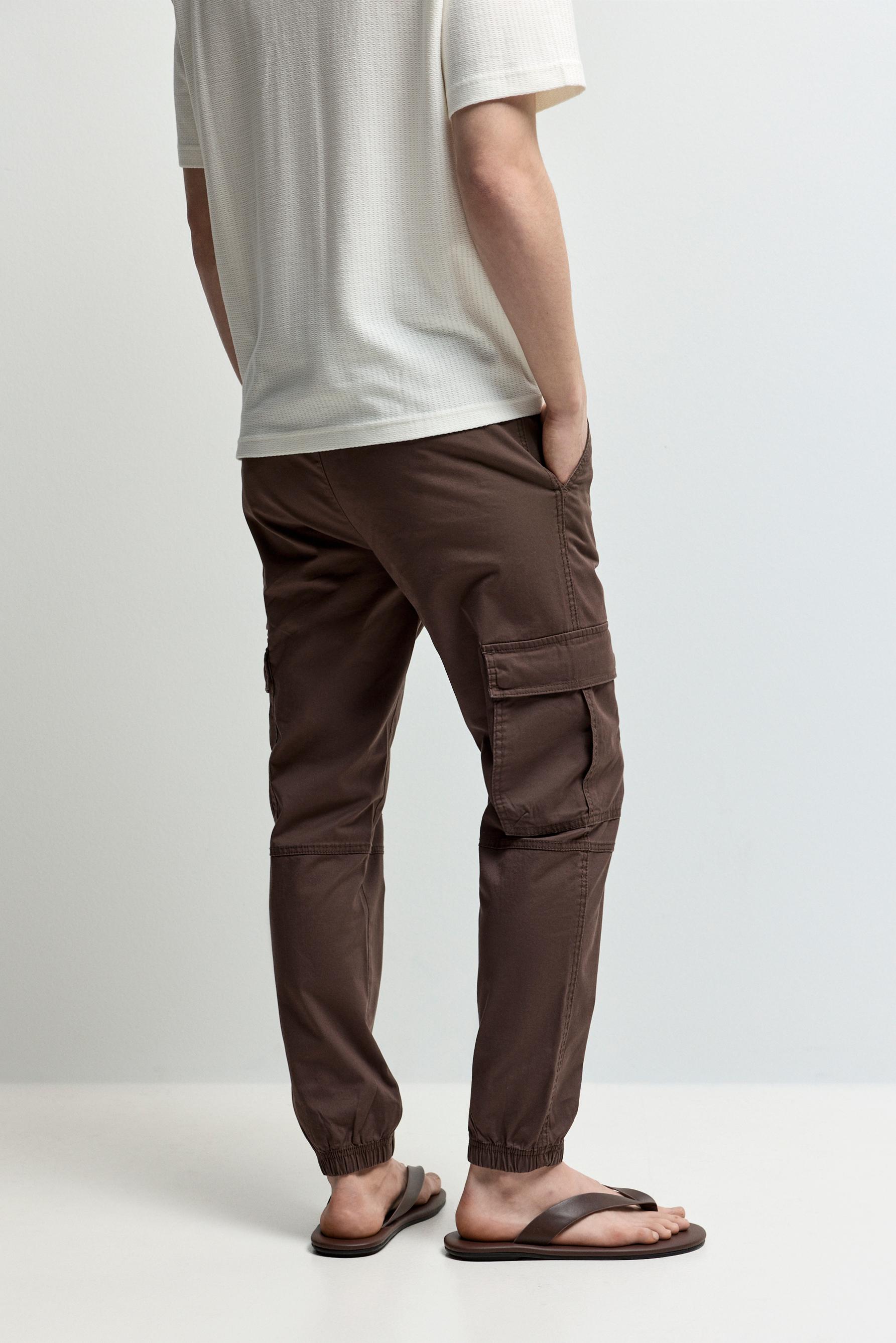 Cargo jogger trousers — CHOCOLATE