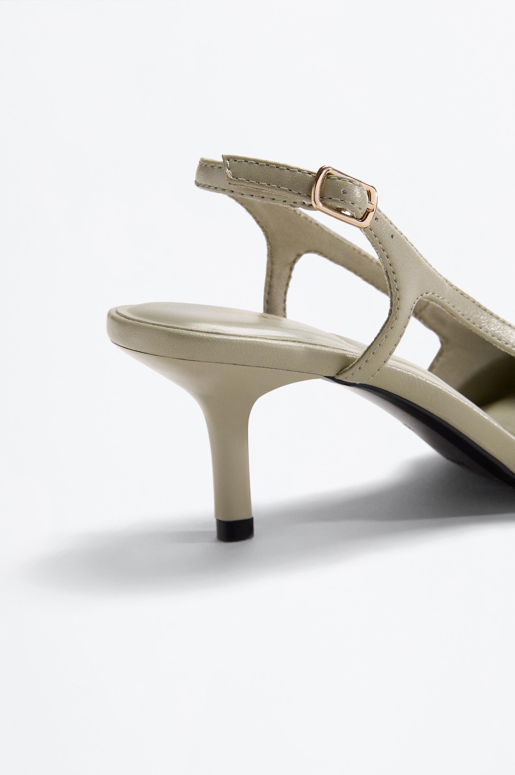 Slingback Heel Shoe — GREEN