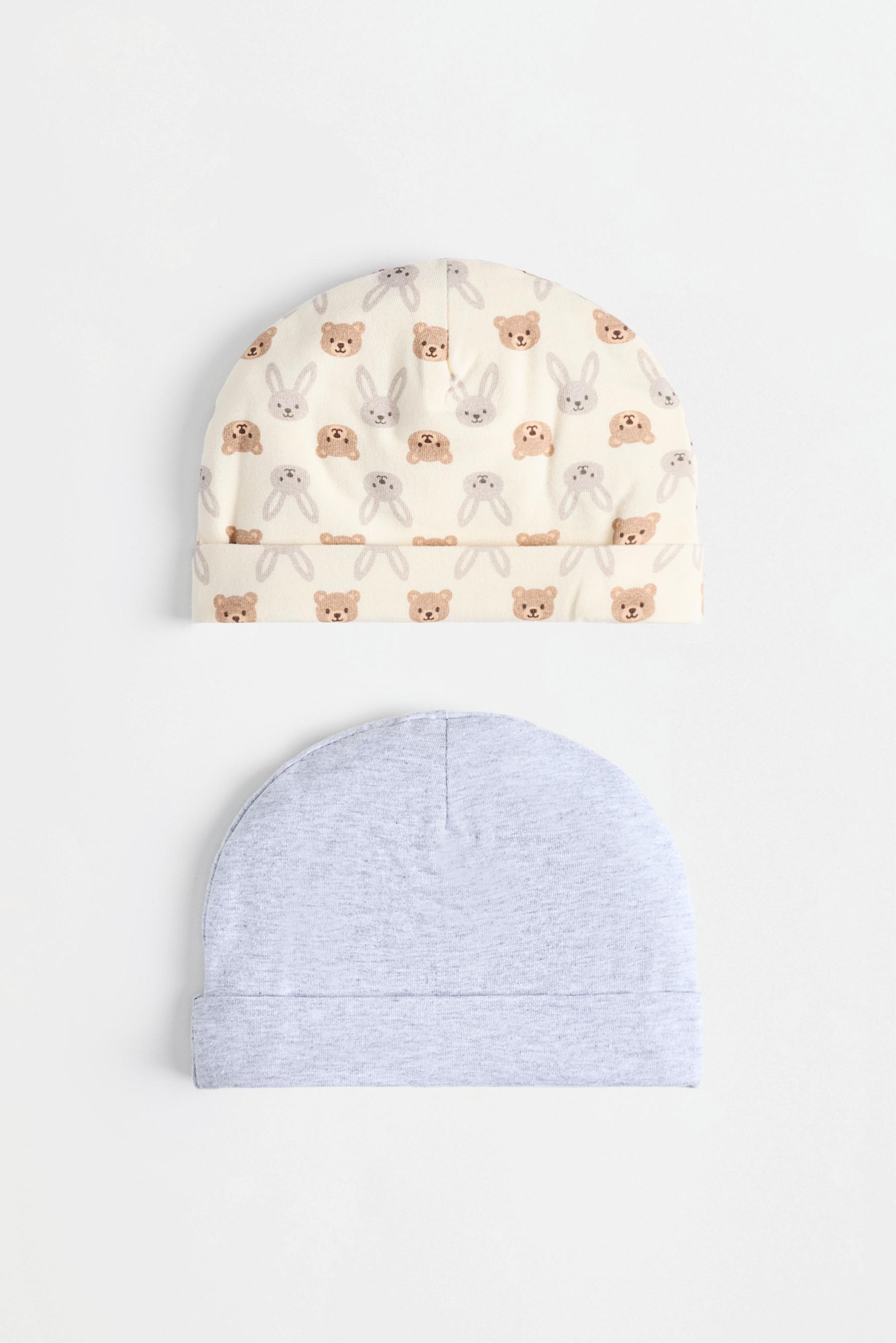 Bear and bunny hats (Pack of 2) — ECRU/BEIGE