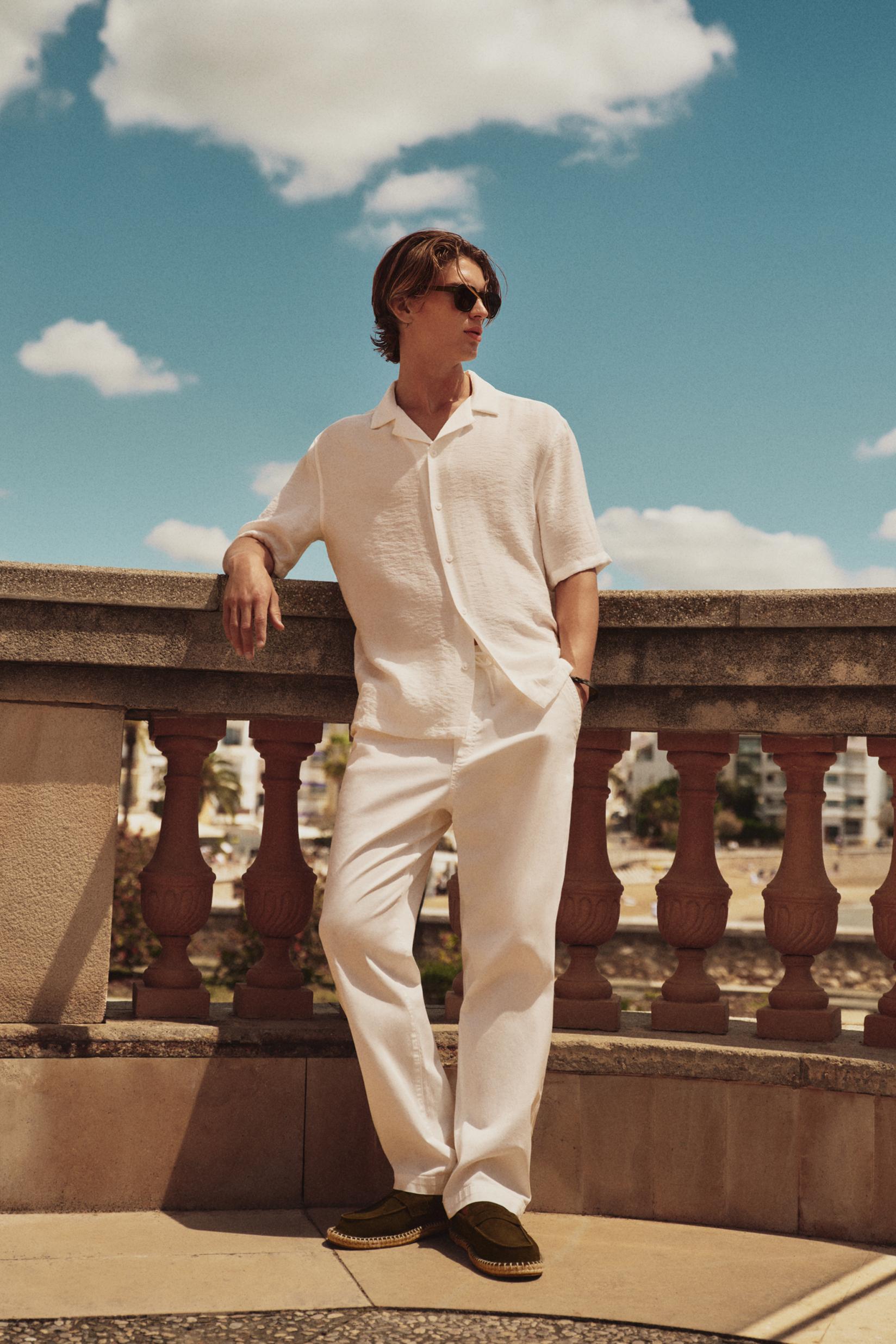 Slim fit jogger trousers — WHITE