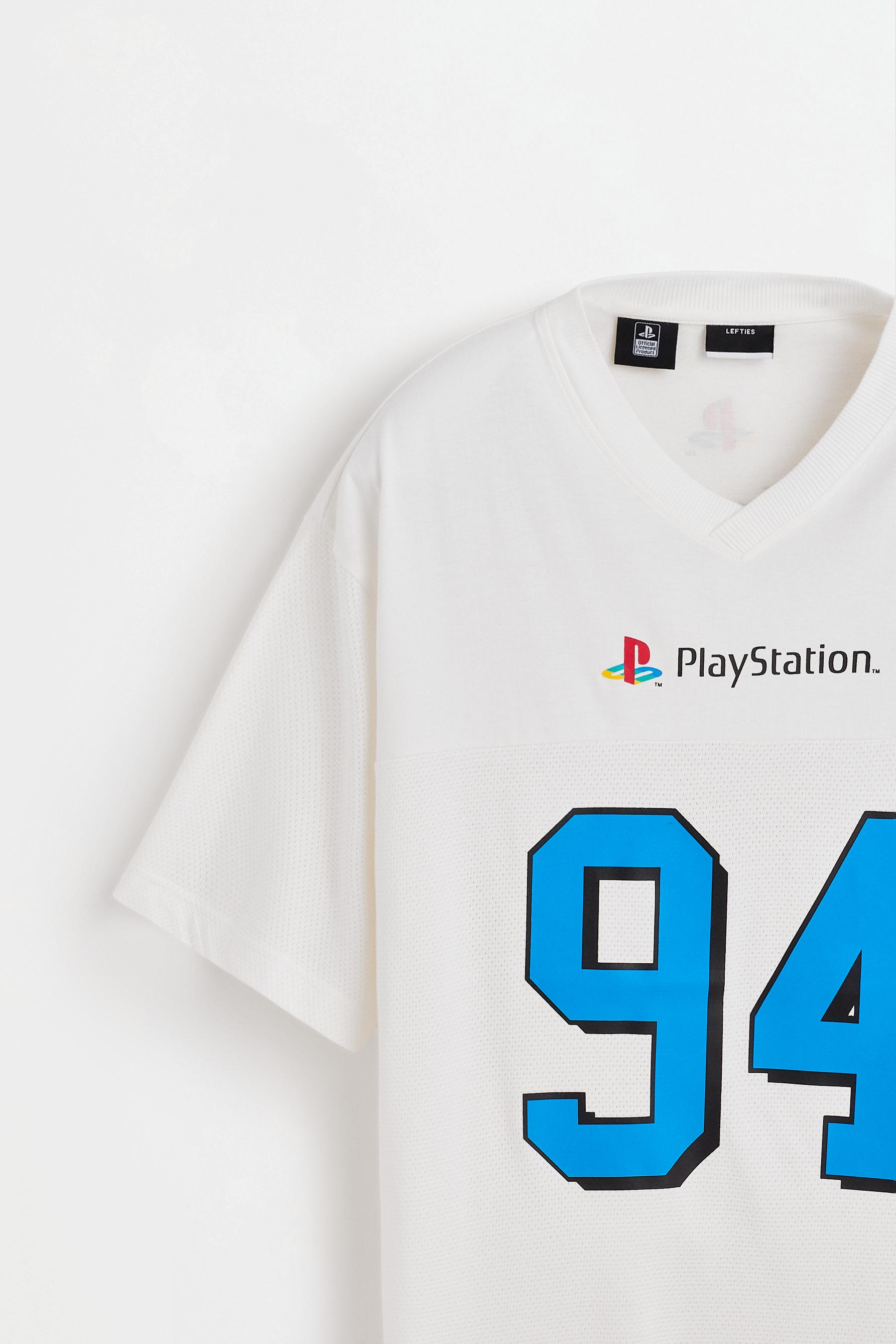 PlayStation mesh T-shirt — WHITE
