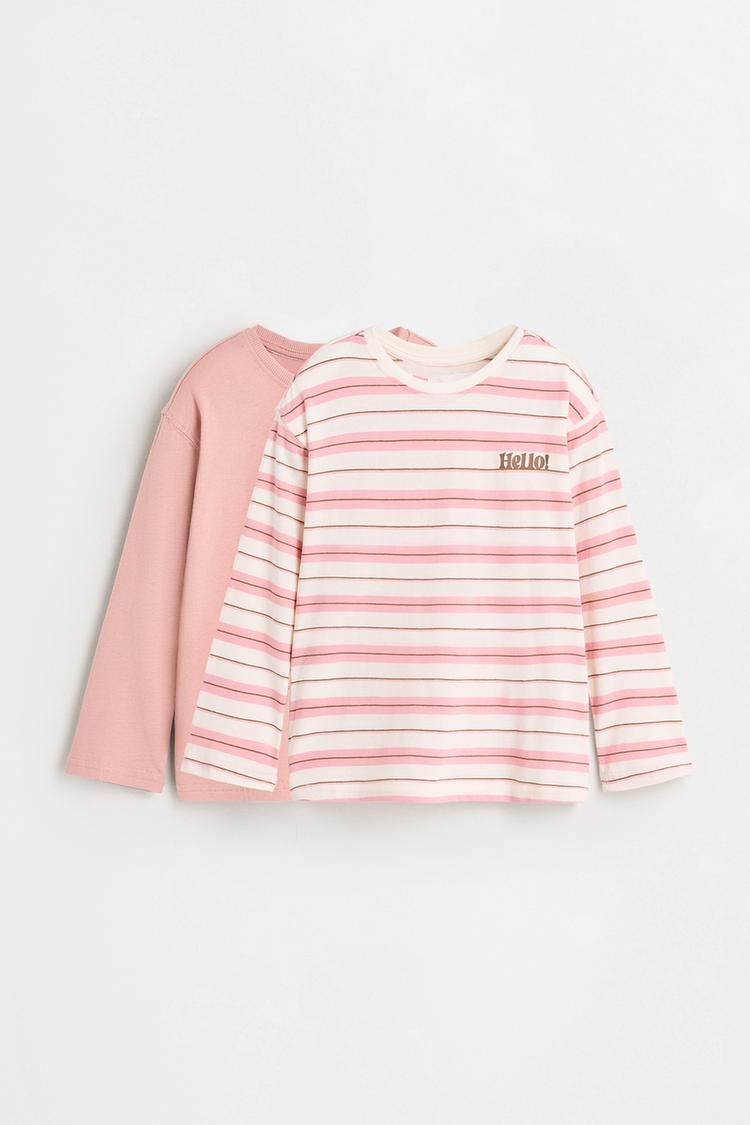 Pack of 2 assorted T-shirts — DUSTY PINK