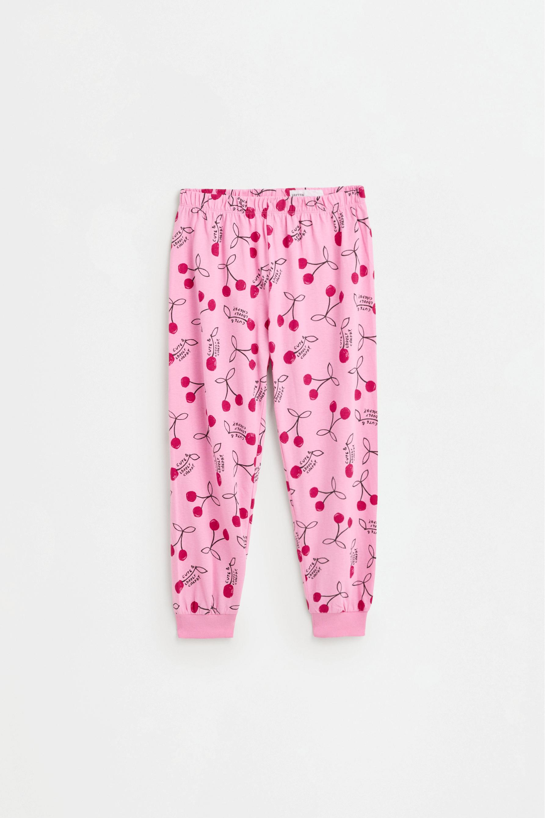 Cherry print pyjamas — BUBBLEGUM PINK