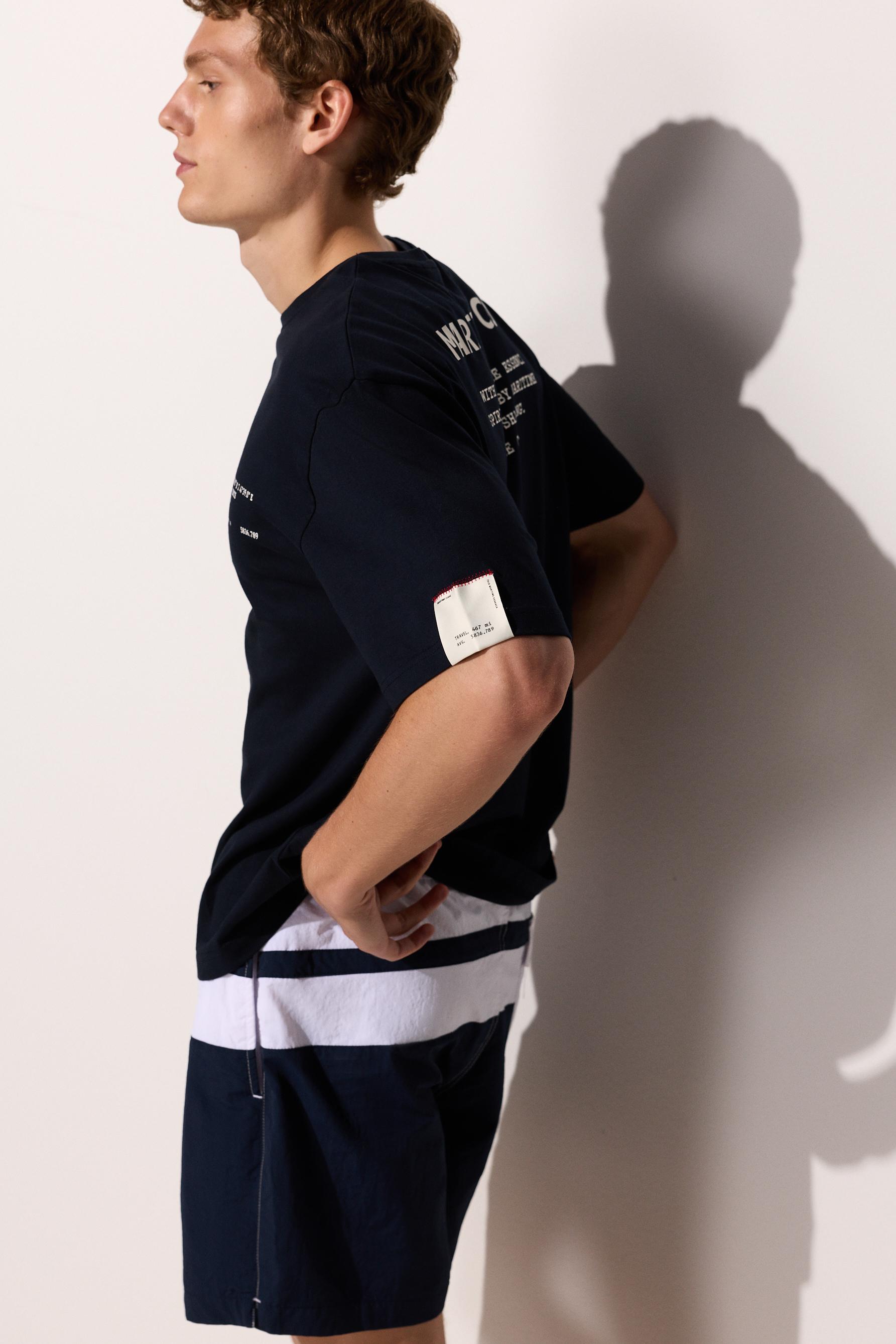 Printed T-shirt — DARK NAVY