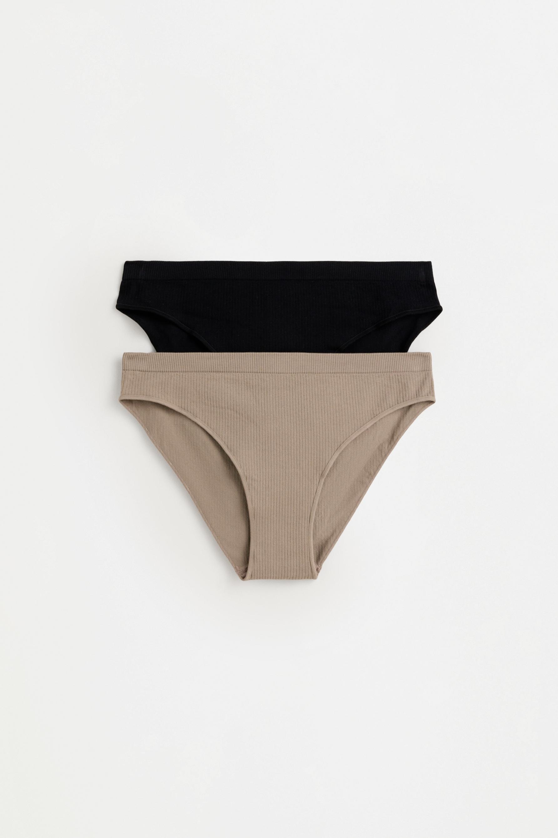 Classic seamless briefs (2-pack) — BLACK
