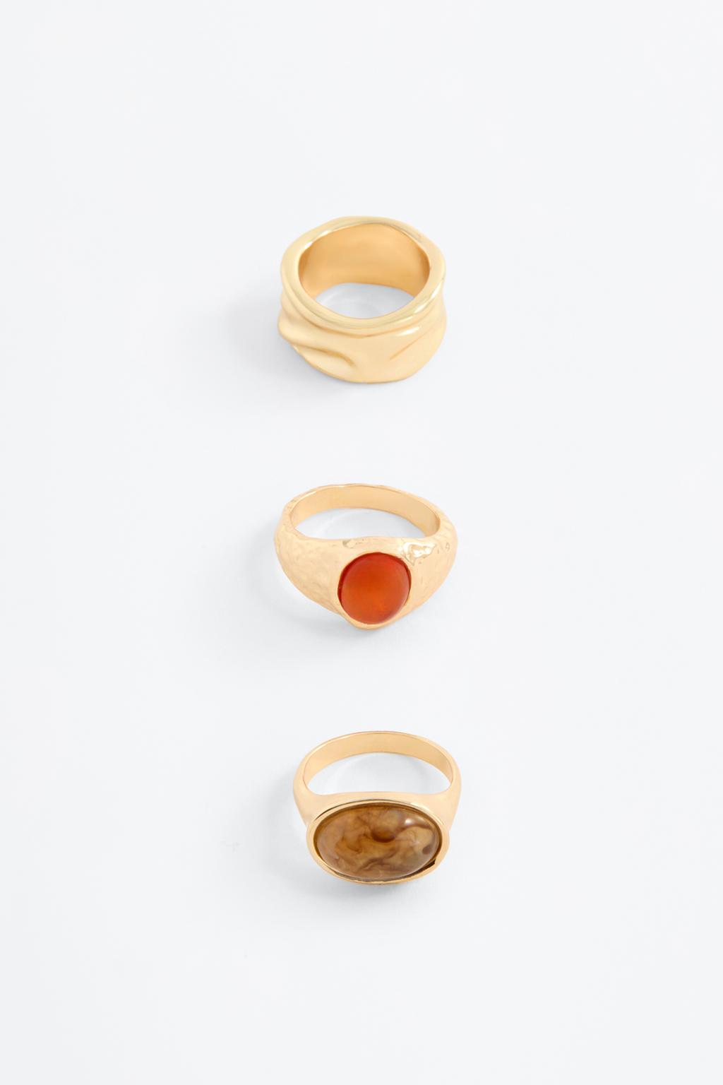 Pack of 3 assorted rings