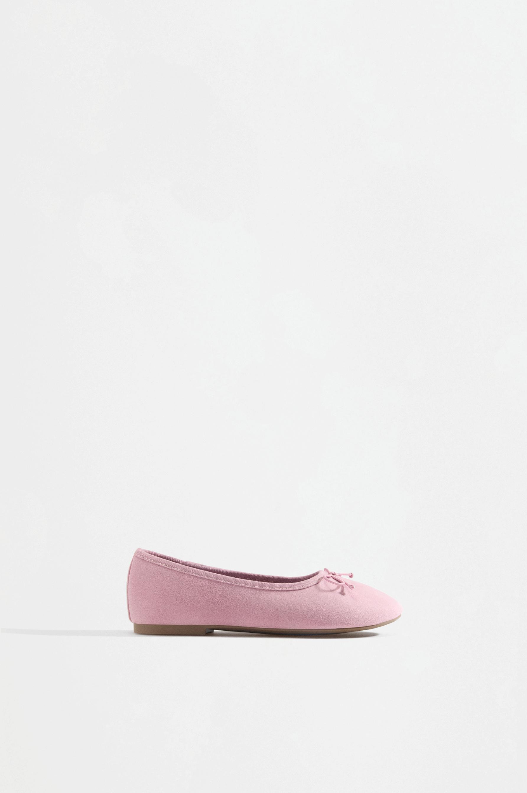 Bow ballet flats — PALE PINK